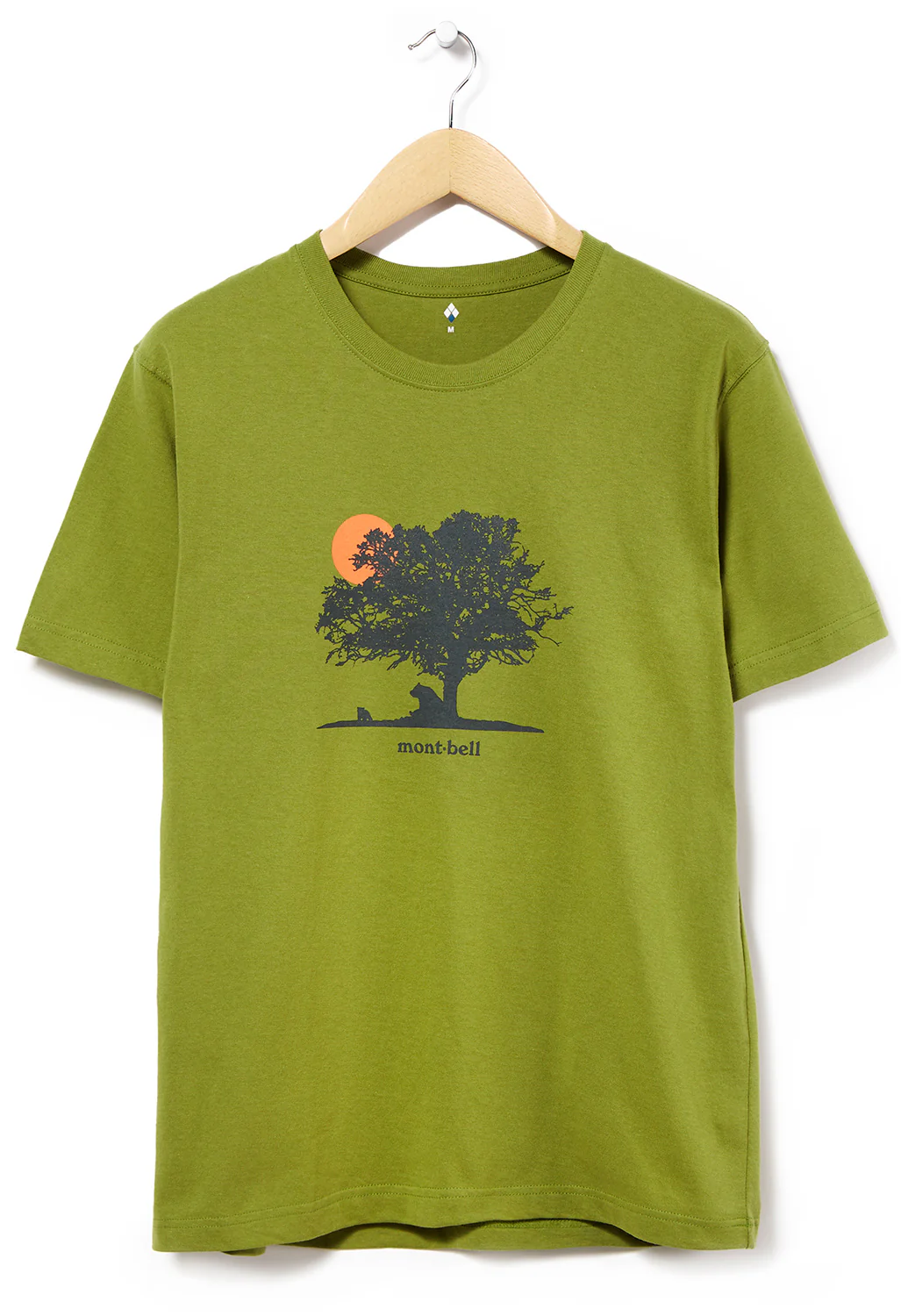 Montbell Pear Skin Cotton Yuuhi T-Shirt - Green