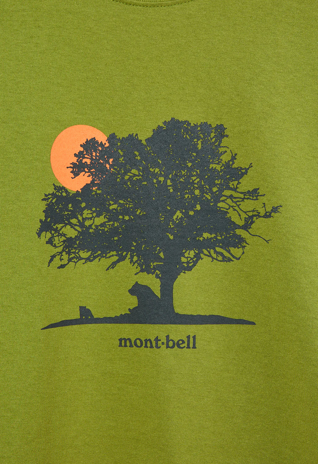 Montbell Pear Skin Cotton Yuuhi T-Shirt - Green - Image 4