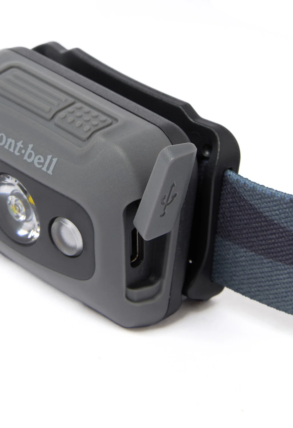 Montbell Rechargeable Power Head Lamp - Dark Grey - Image 5