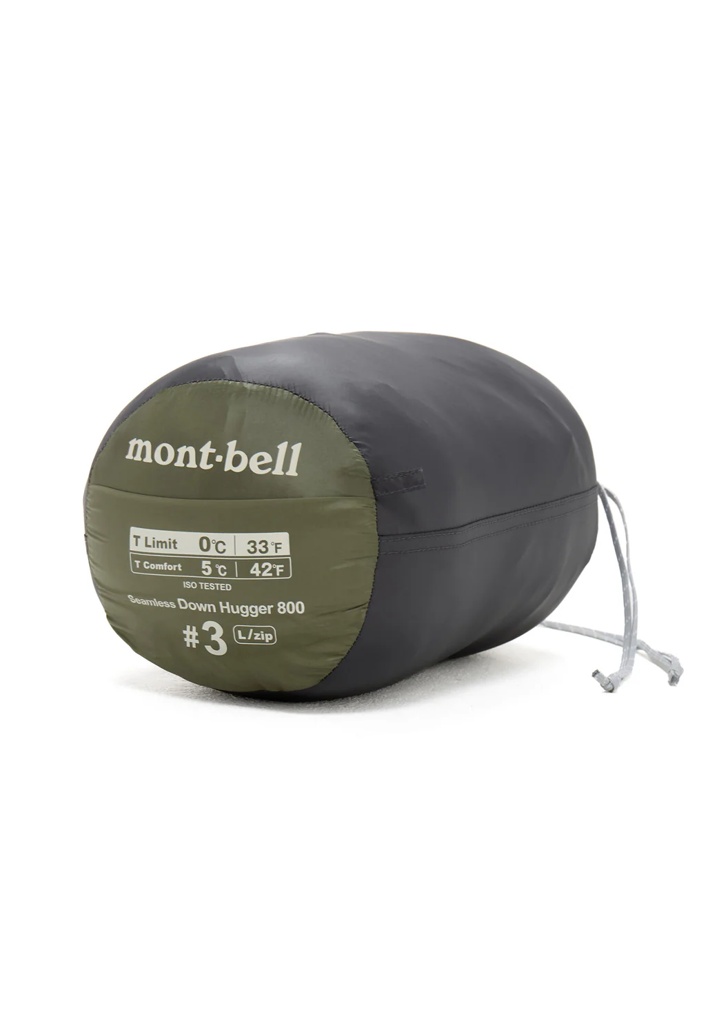 Montbell Seamless Down Hugger 800 #3 Sleeping Bag - Khaki - Image 9