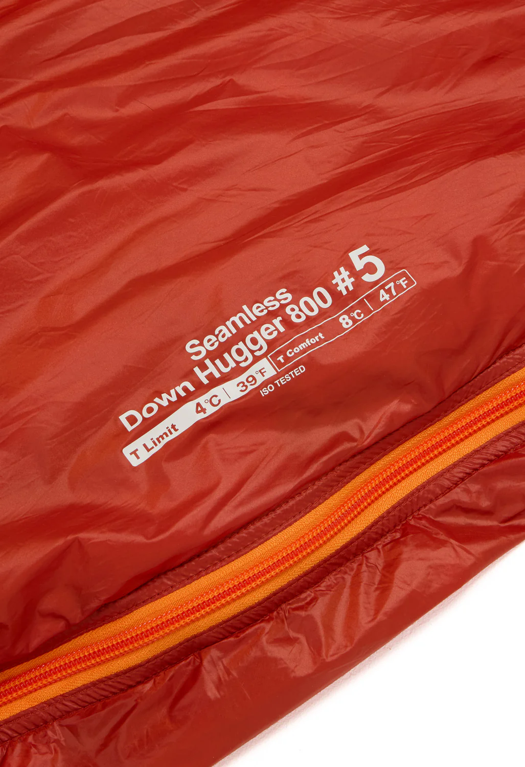 Montbell Seamless Down Hugger 800 #5 Sleeping Bag - Orange - Image 5