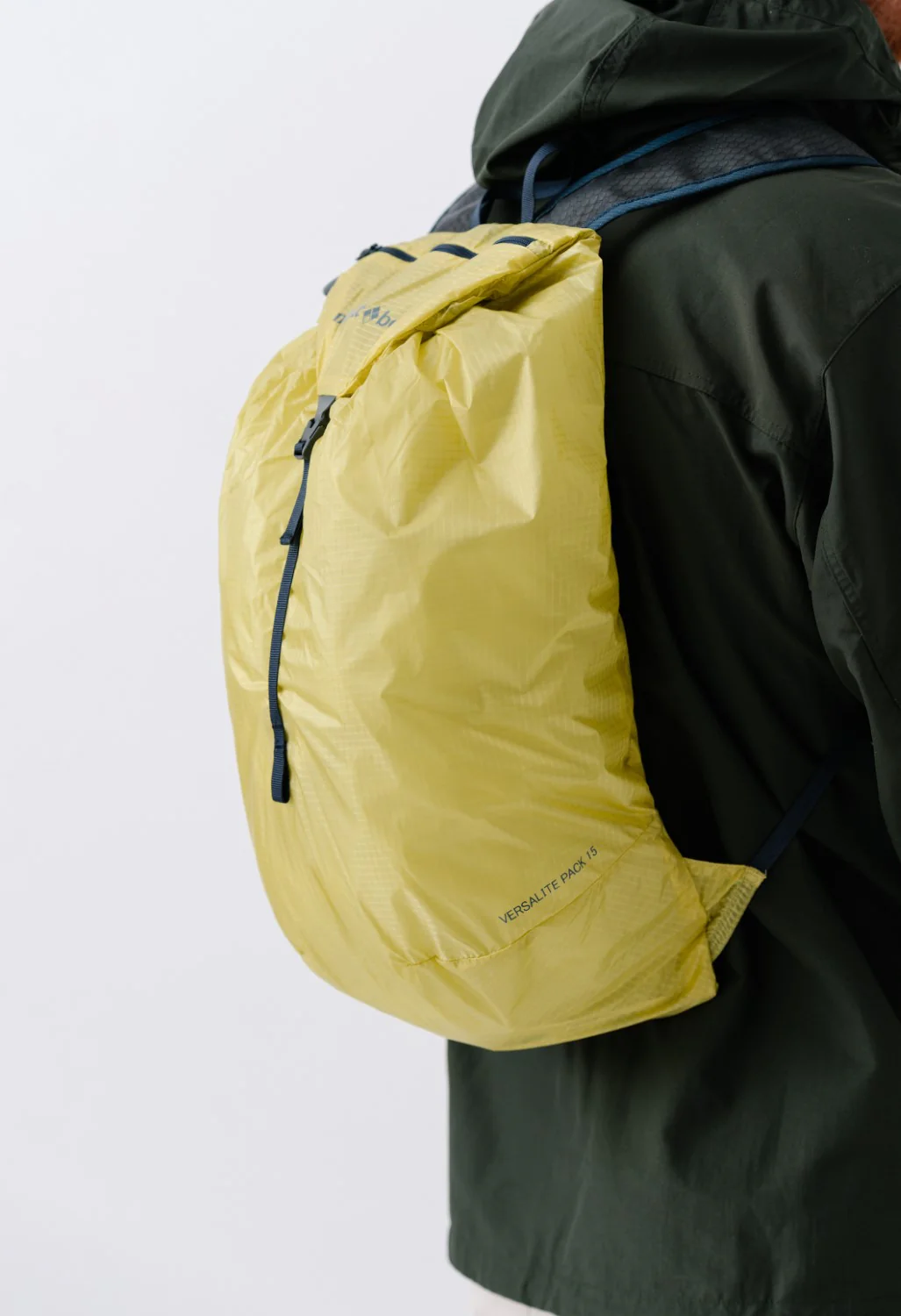 Montbell Versalite Pack 15 - Citron Yellow - Image 9