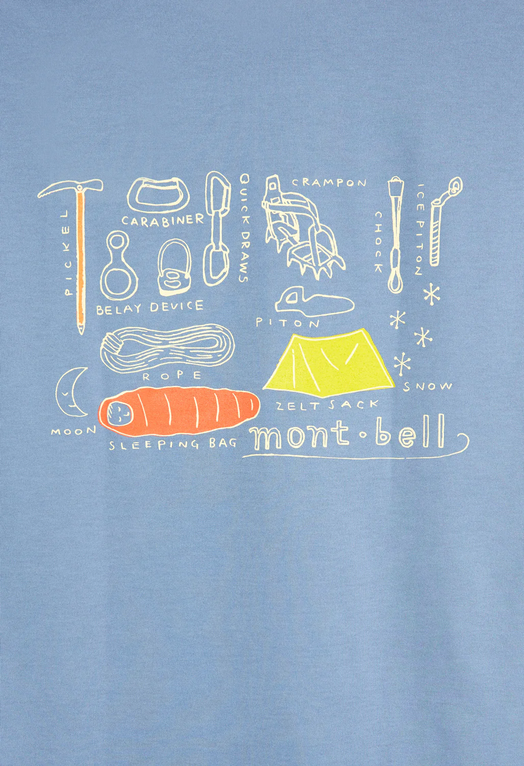 Montbell Wickron Mountain Gear T-Shirt - Blue - Image 4