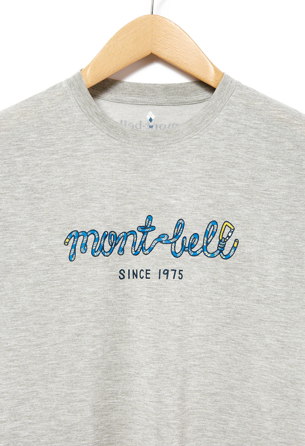 Montbell Wickron Rope T-Shirt - Heather Charcoal - Image 3
