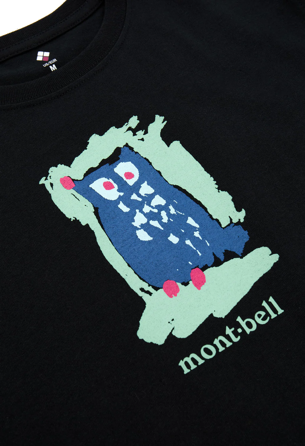 Montbell Women's Pear Skin Cotton Owl T-Shirt - Black - Image 3