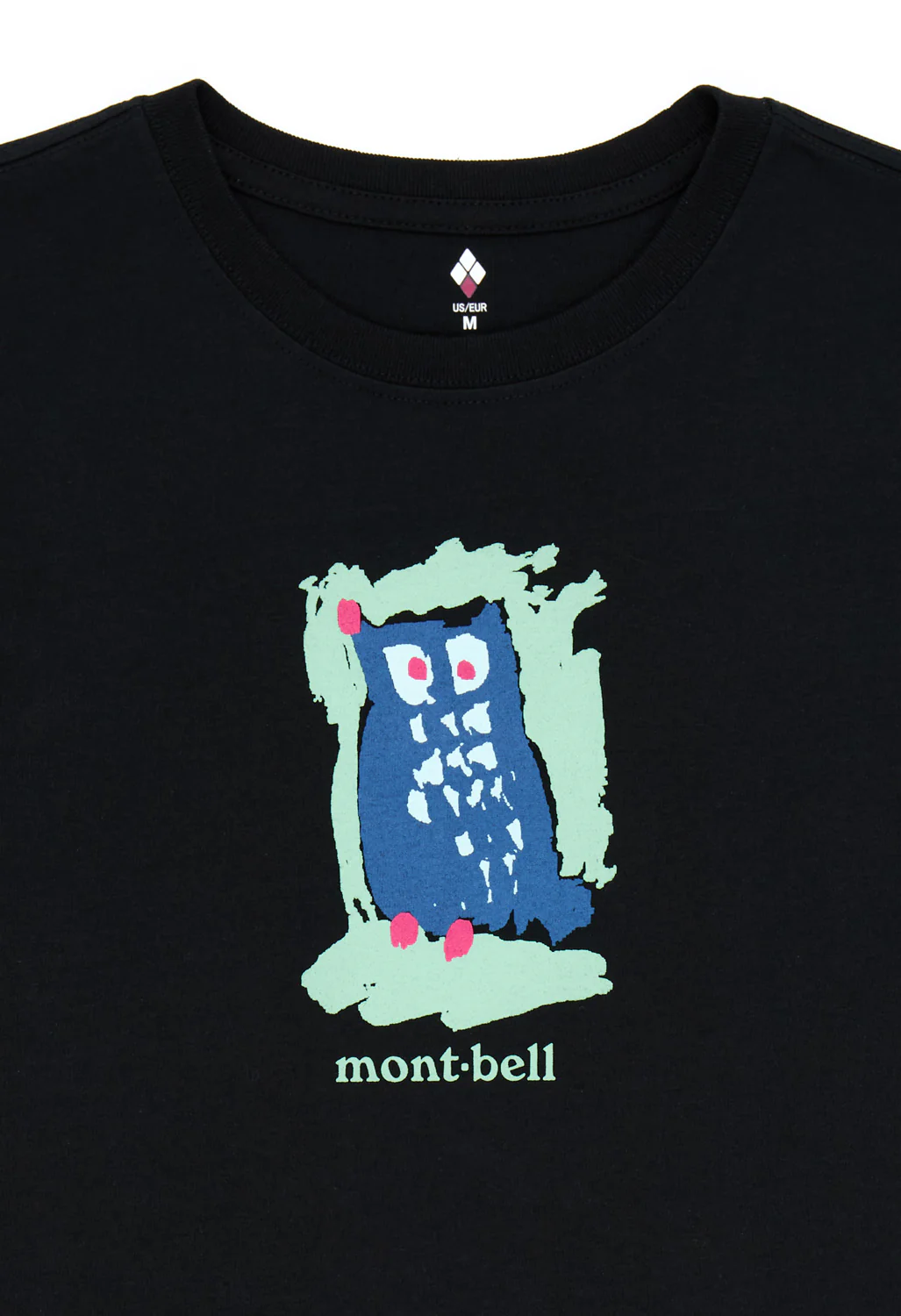 Montbell Women's Pear Skin Cotton Owl T-Shirt - Black - Image 4