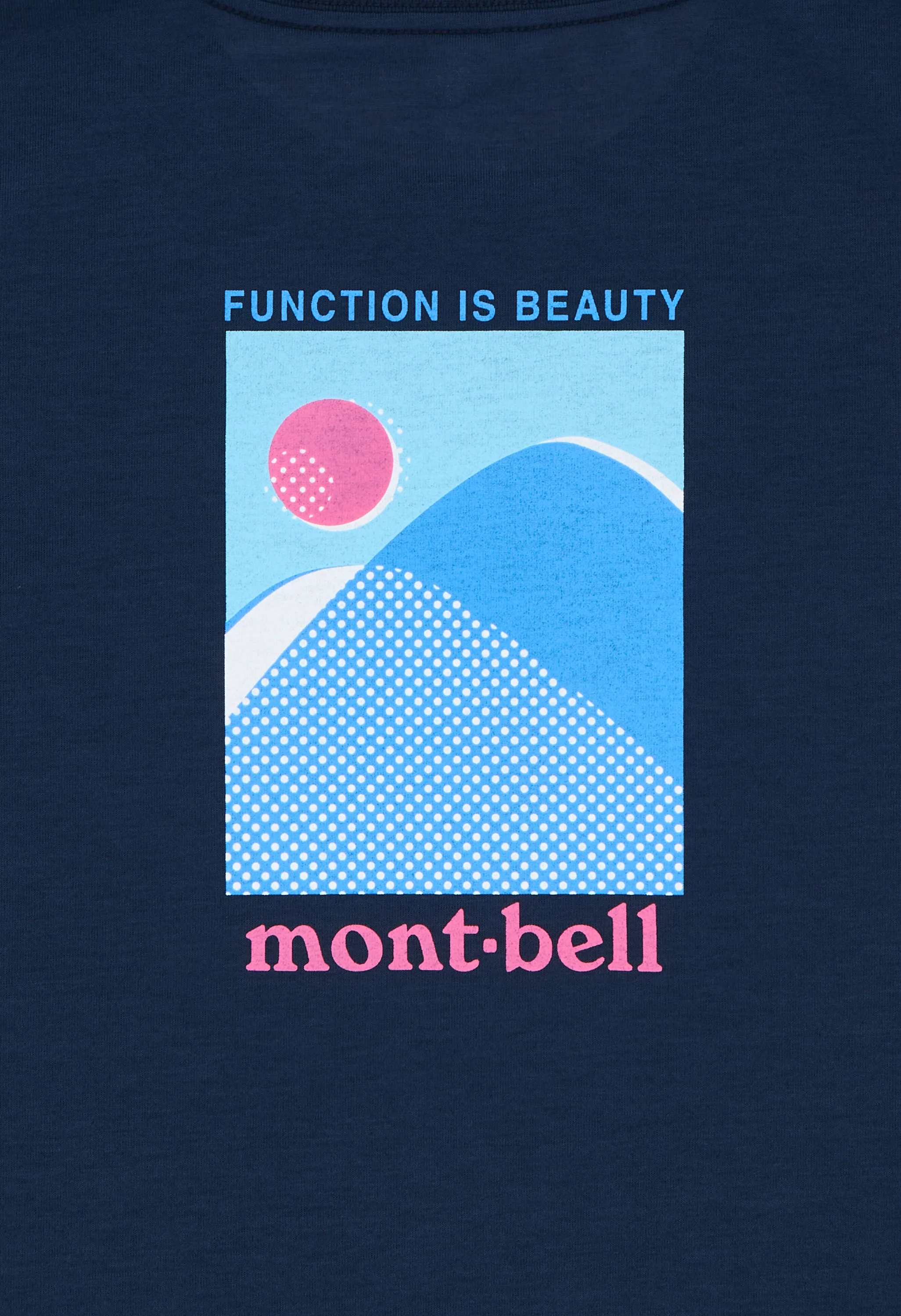 Montbell Women's Wickron Mountains and Sun T-Shirt - Navy - Image 4