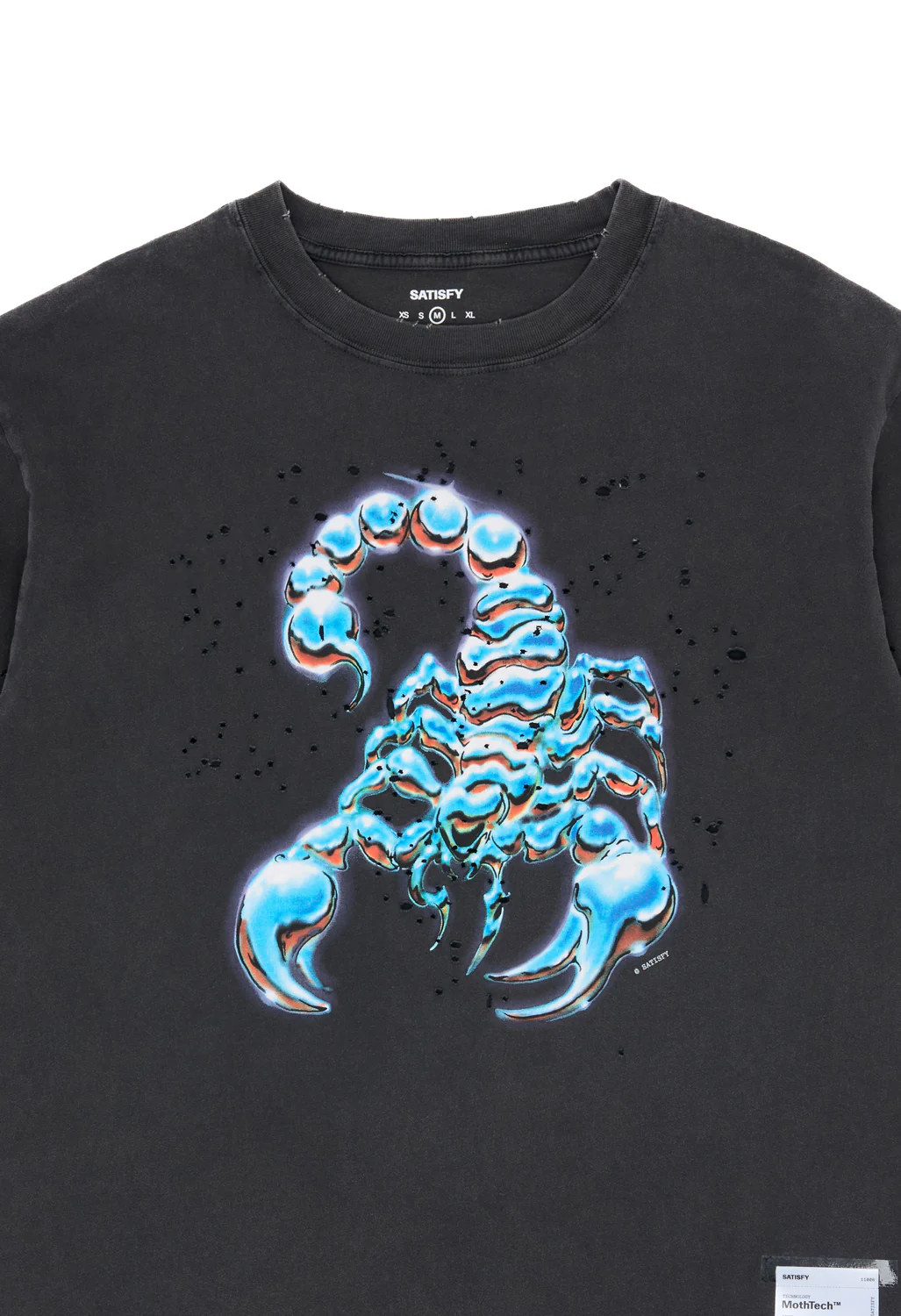 Satisfy Men's MothTech T-Shirt - Aged Black - Image 3