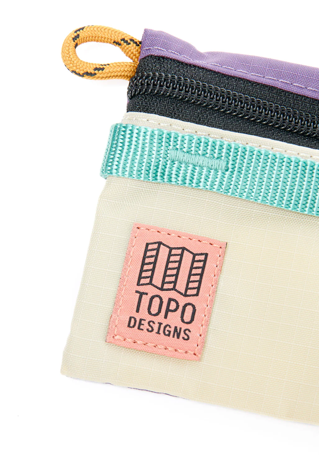 Topo Designs Mountain Accessory Bag Micro - Loganberry / Bone White - Image 4
