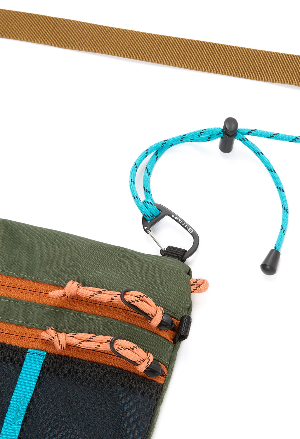 Topo Designs Mountain Accessory Shoulder Bag - Olive / Pond Blue - Image 4