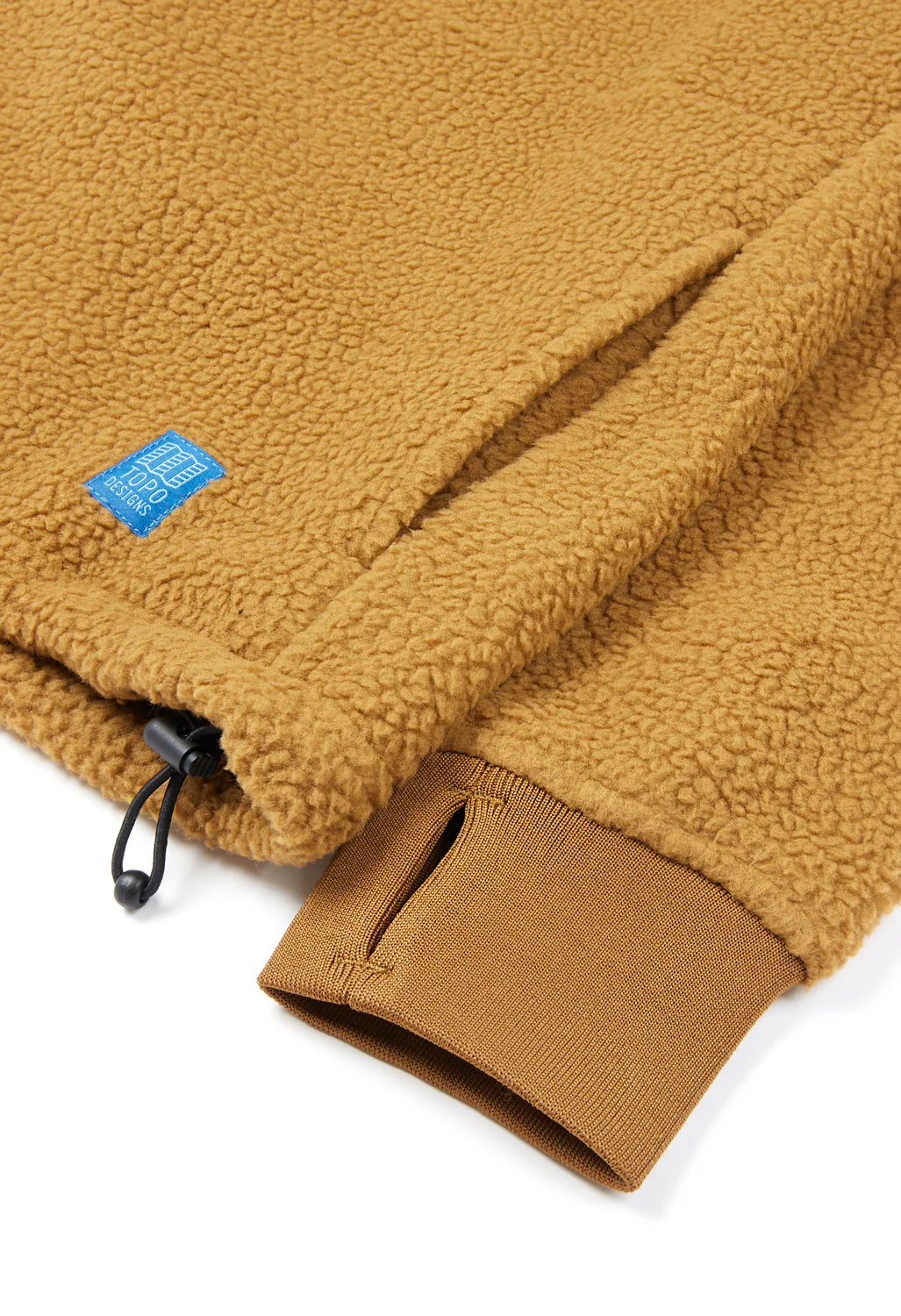 Topo Designs Mountain Fleece Crewneck - Dark Khaki - Image 4
