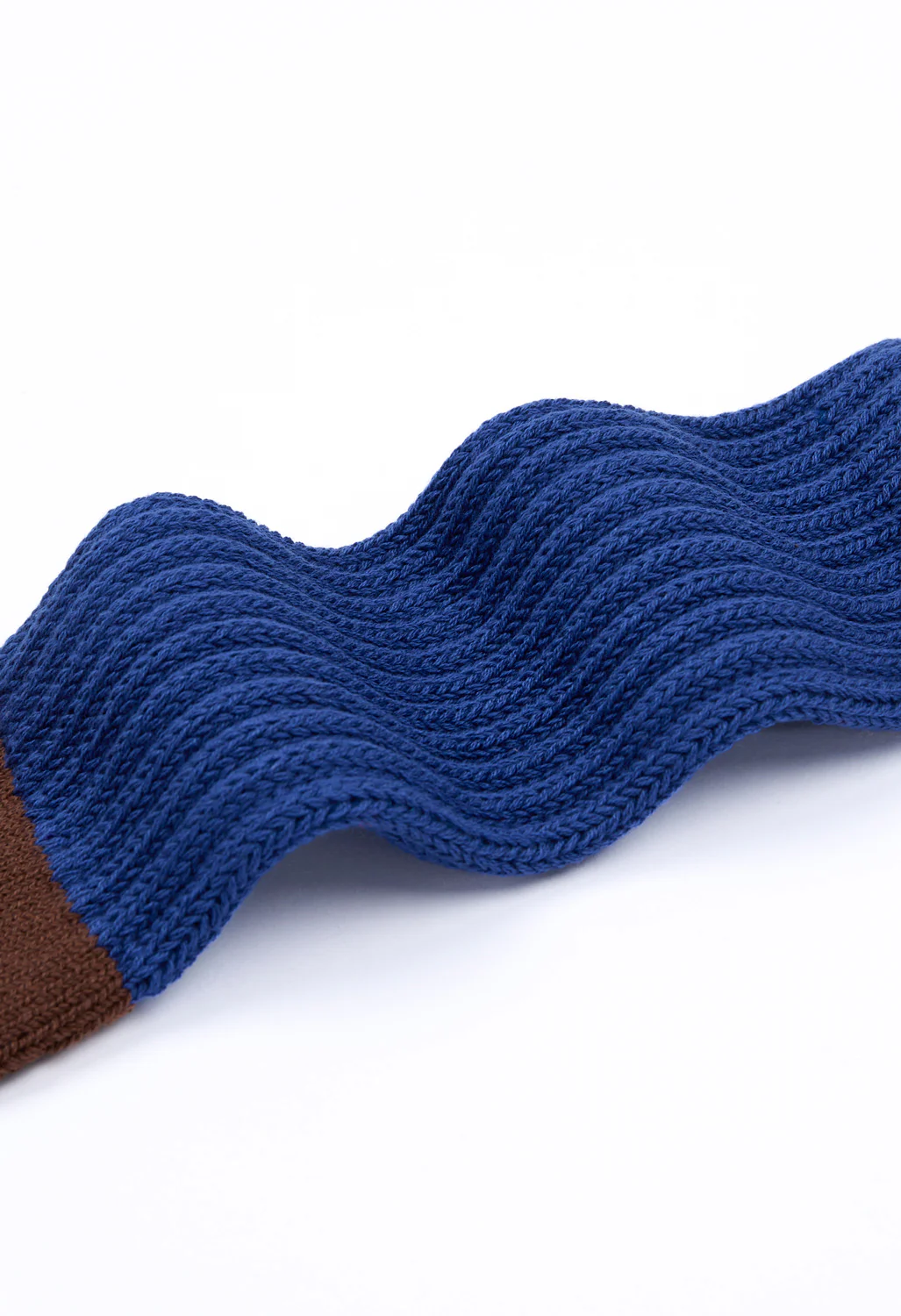 ROTOTO Multi Loose Pile Socks - Blue / Brown - Image 3