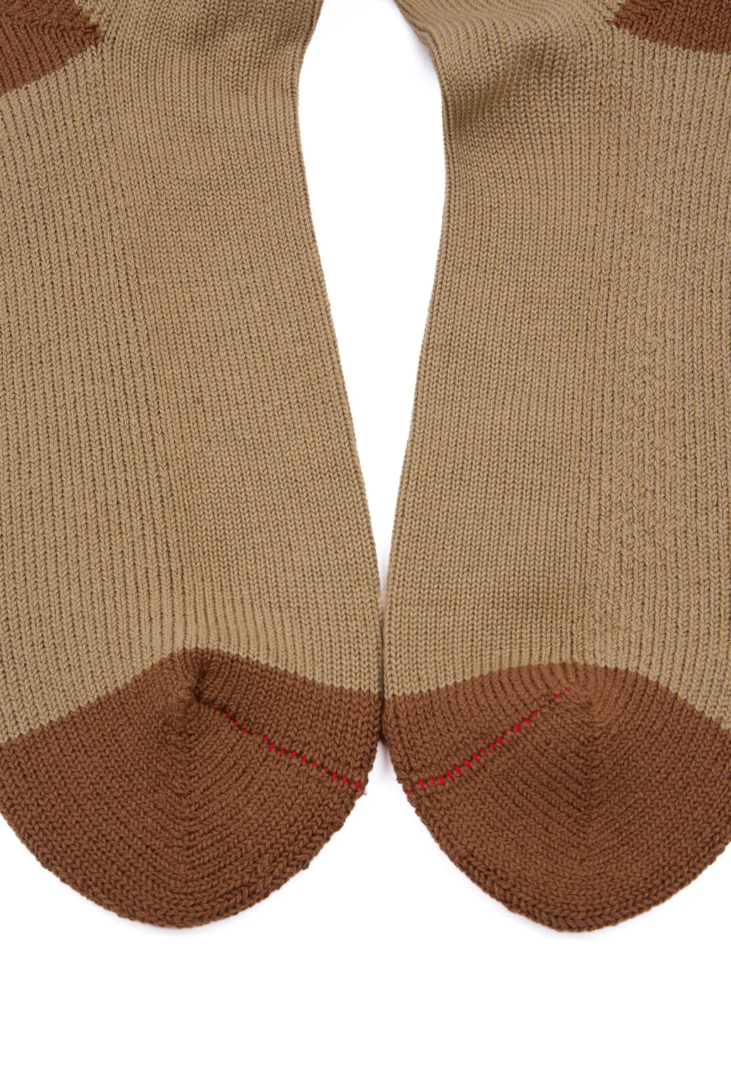 ROTOTO Multi Loose Pile Socks - Dark Green / Khaki - Image 4