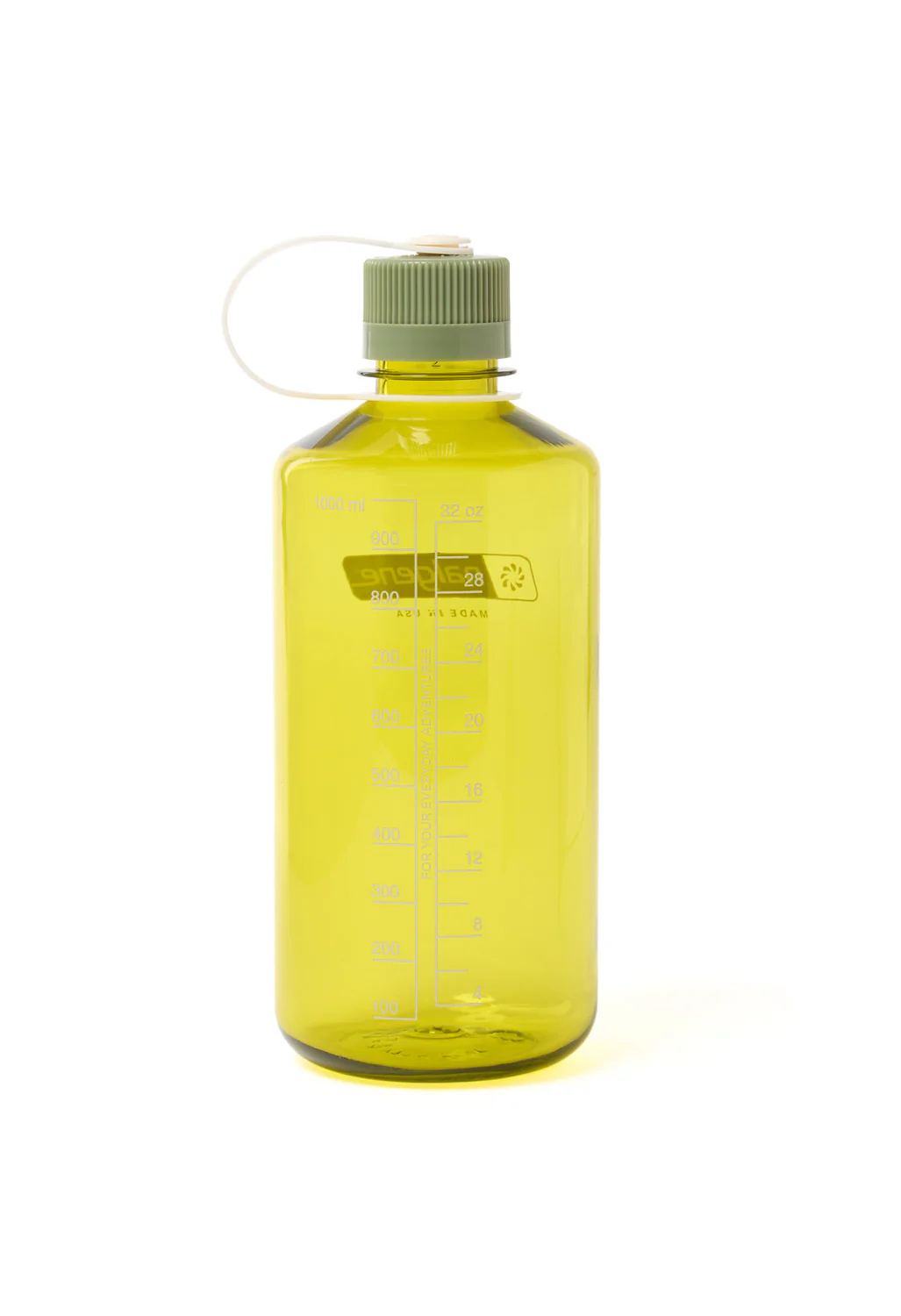 Nalgene Tritan Narrow Mouth Sustain 1L - Endive / Olive Green Cap - Image 2