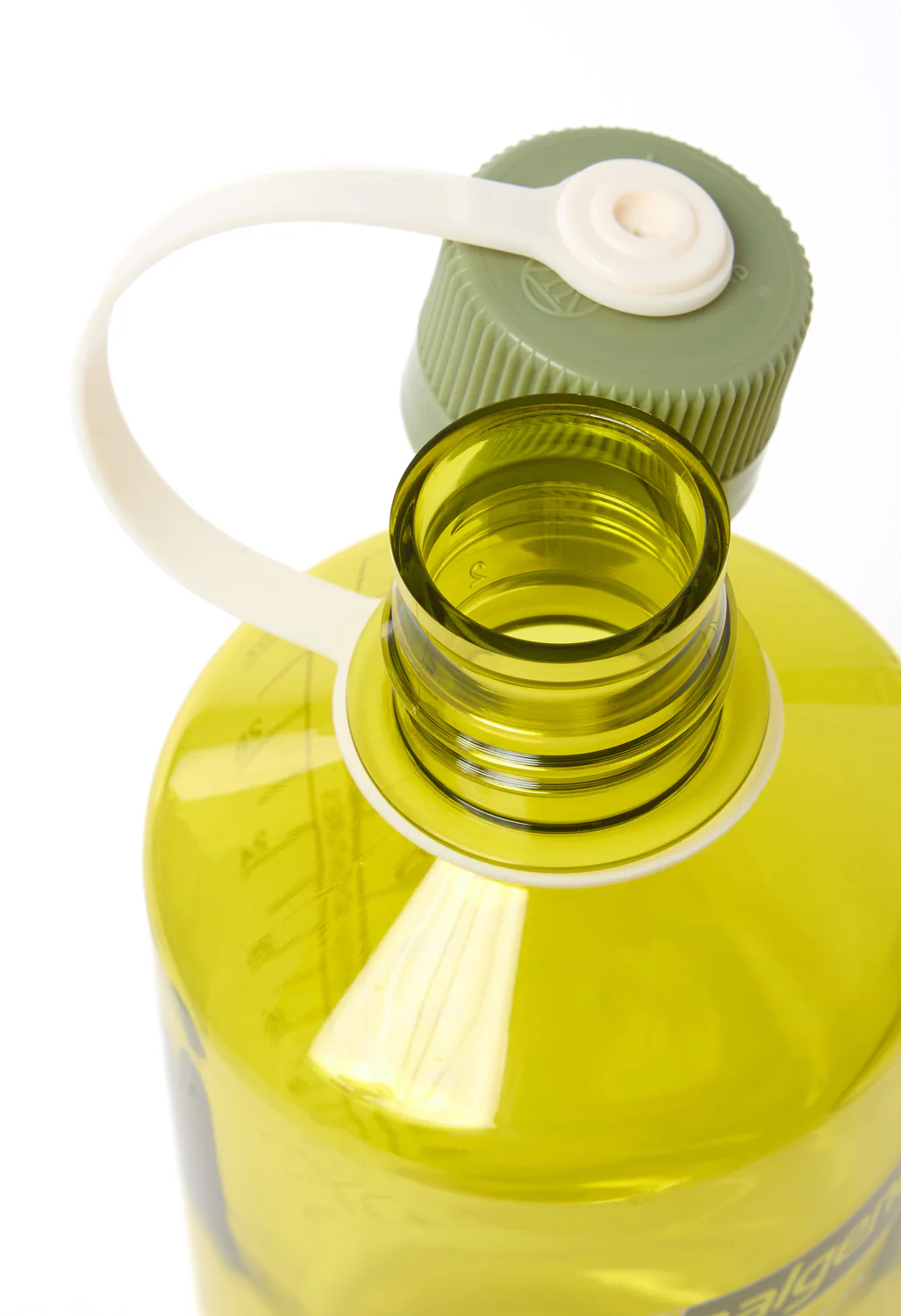 Nalgene Tritan Narrow Mouth Sustain 1L - Endive / Olive Green Cap - Image 3