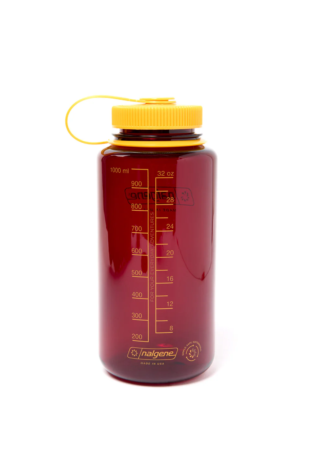 Nalgene Tritan Wide Mouth Sustain 1L - Pomegranate - Image 2