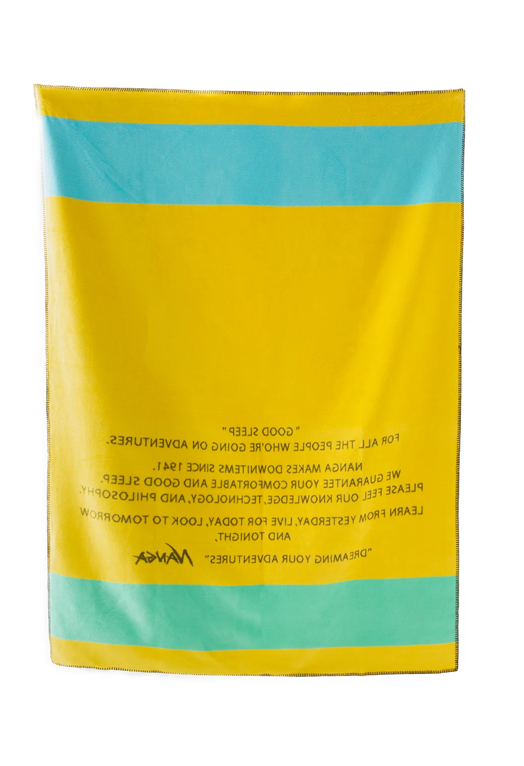 Nanga Good Sleep Border Cotton Blanket - Olive - Image 2