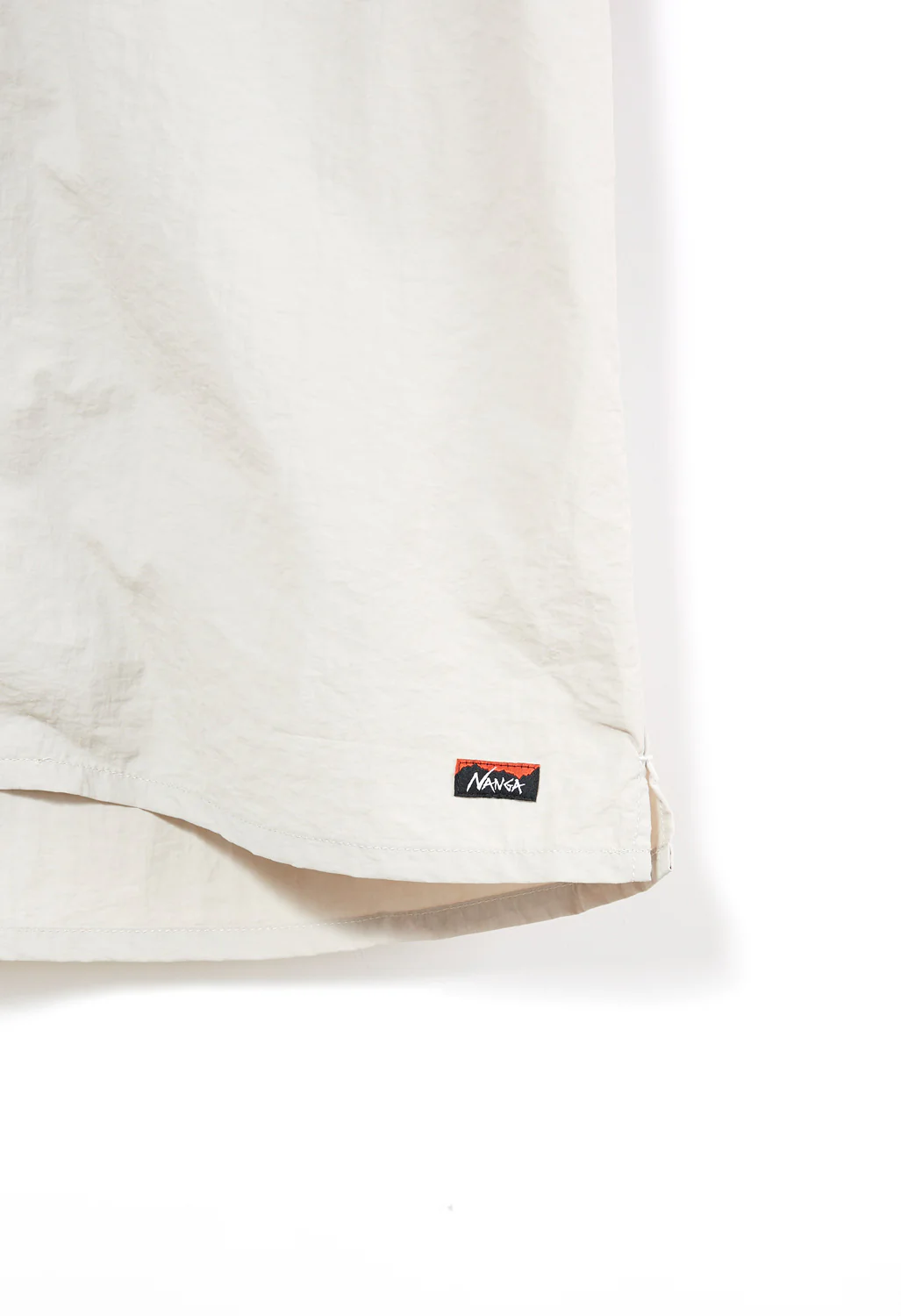 Nanga Men's Nylon Tusser Open Collar Shirt - Ivory - Image 4