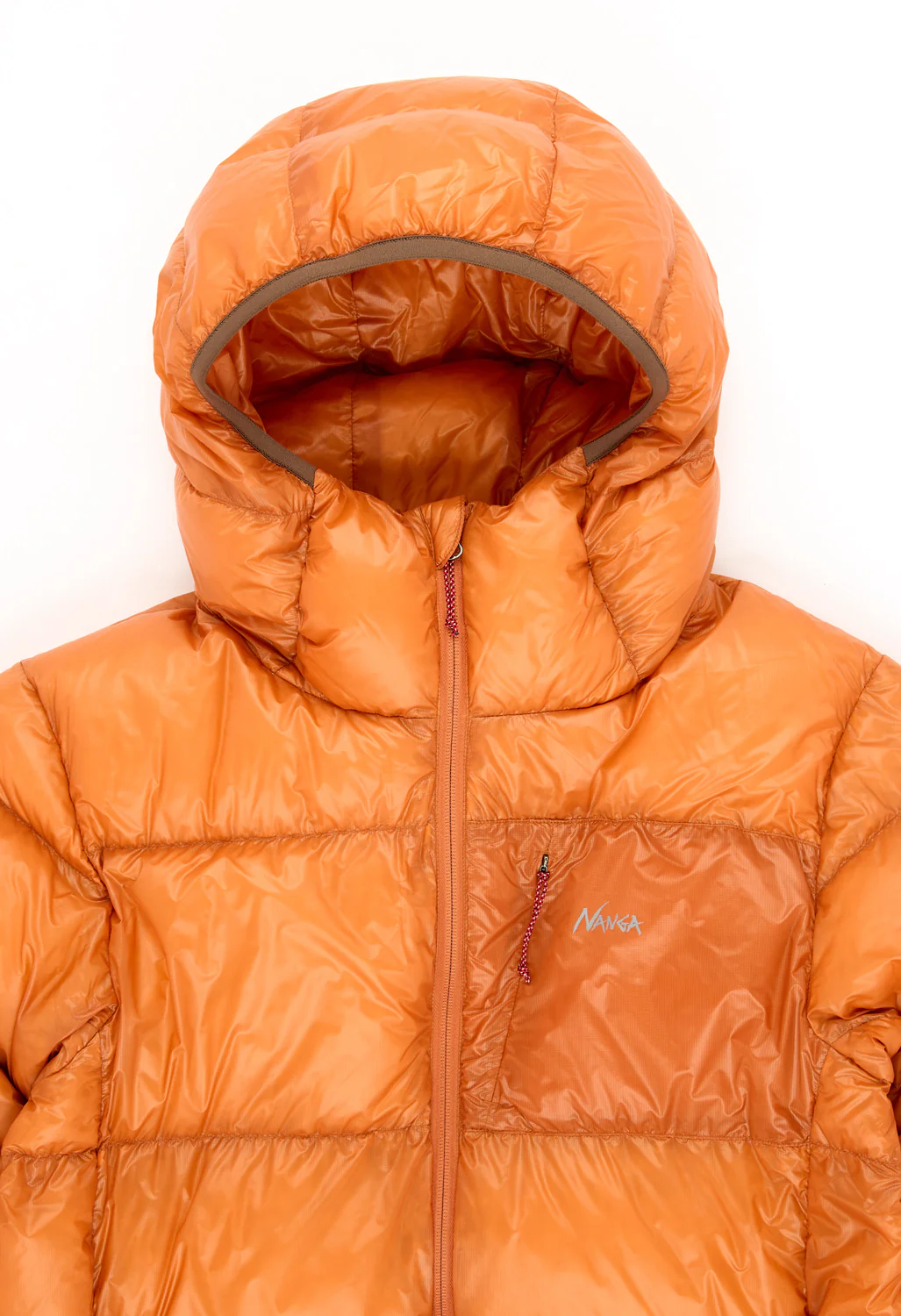 Nanga Men's Mountain Lodge Down Hoodie Jacket - Orange - Image 3