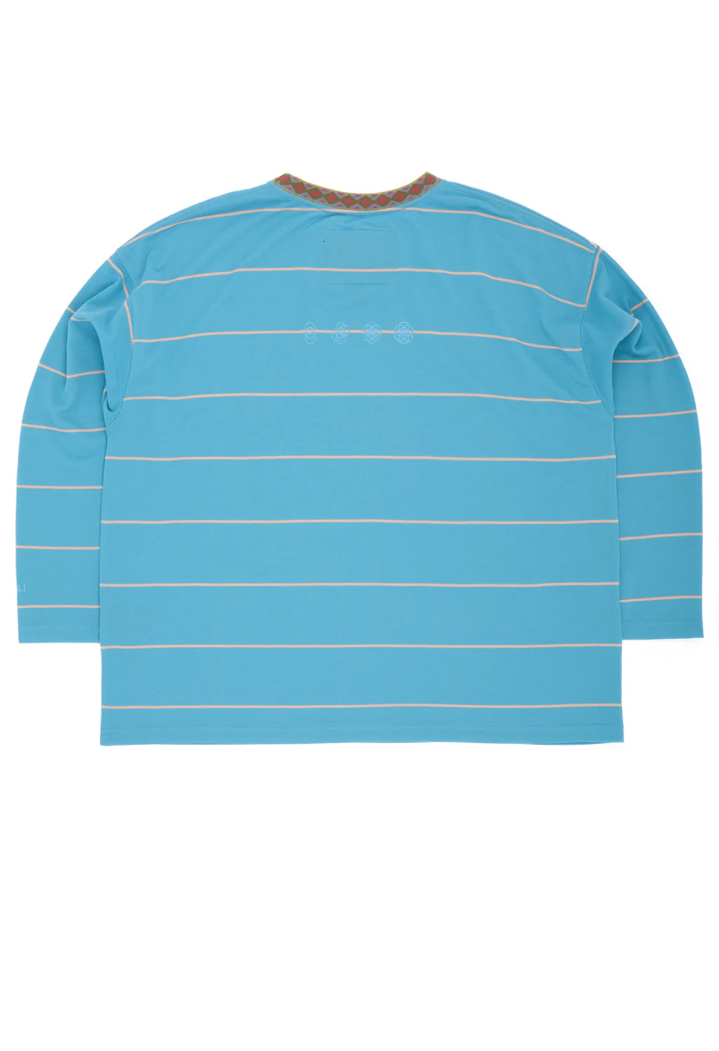 Nanga Men's Ringer Collar Panel Long Sleeve Tee - Light Blue - Image 2