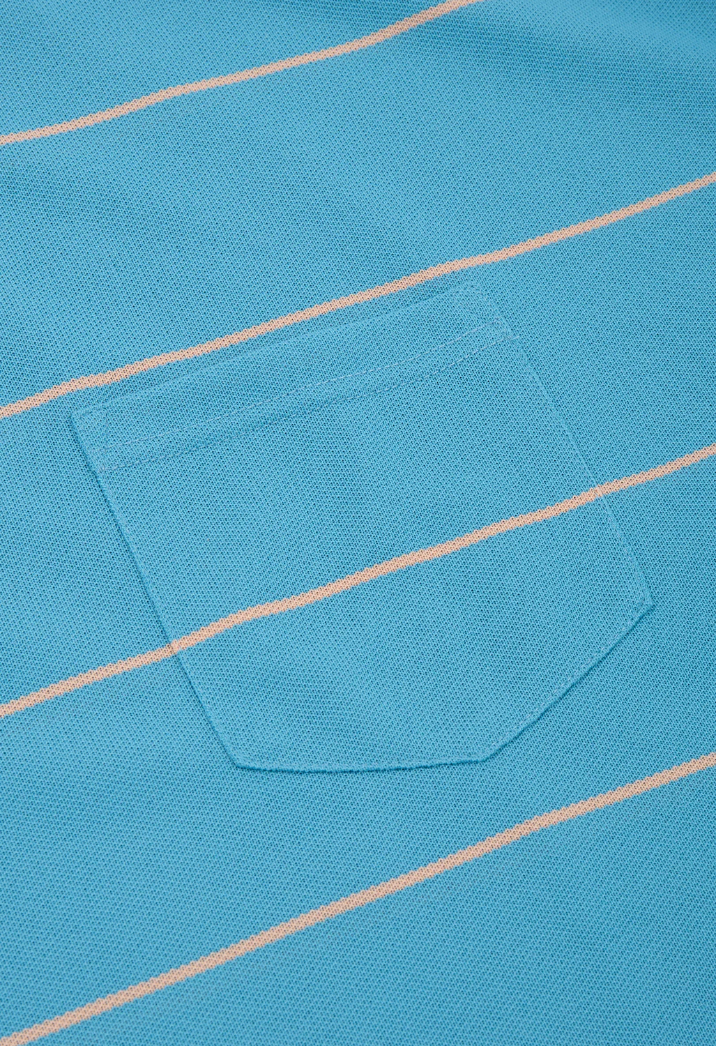 Nanga Men's Ringer Collar Panel Long Sleeve Tee - Light Blue - Image 5