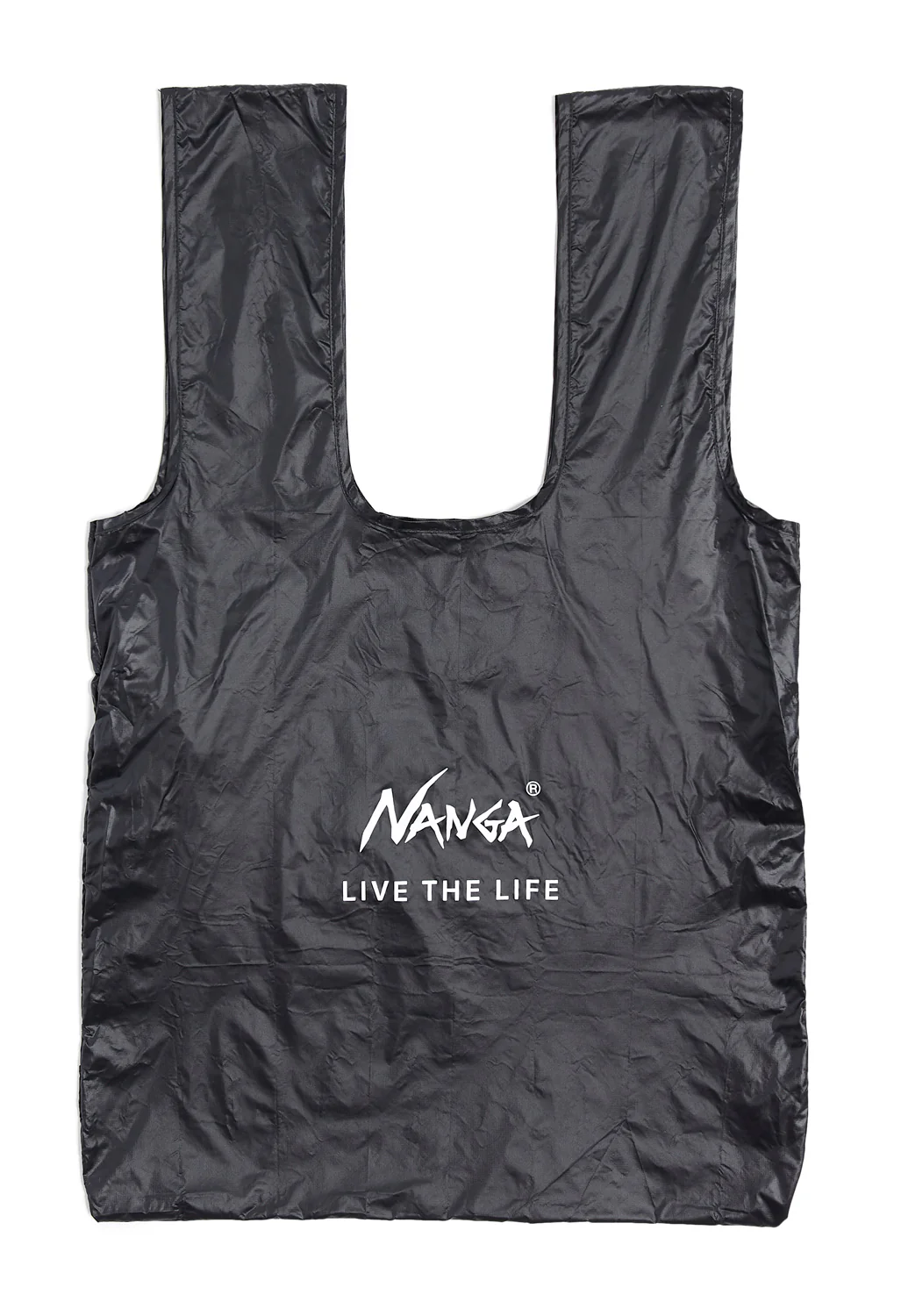 Nanga Nanga Pocketable Eco Bag(Live The Life) - Black