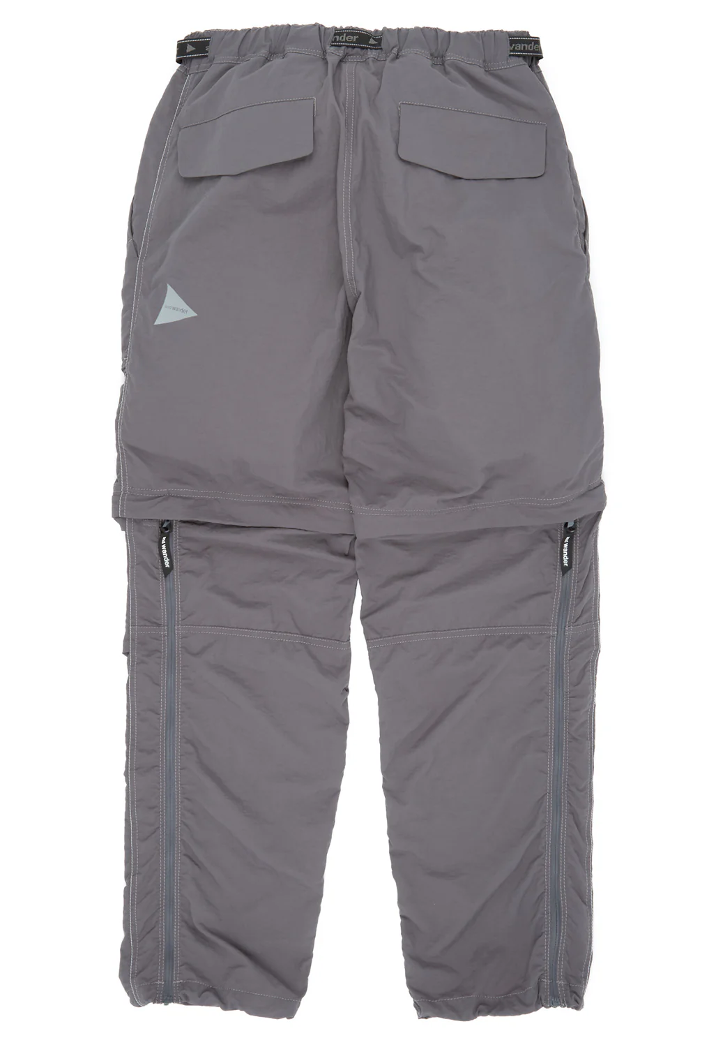 and wander Ny Taffeta Hiker 2Way Pants - Charcoal - Image 2