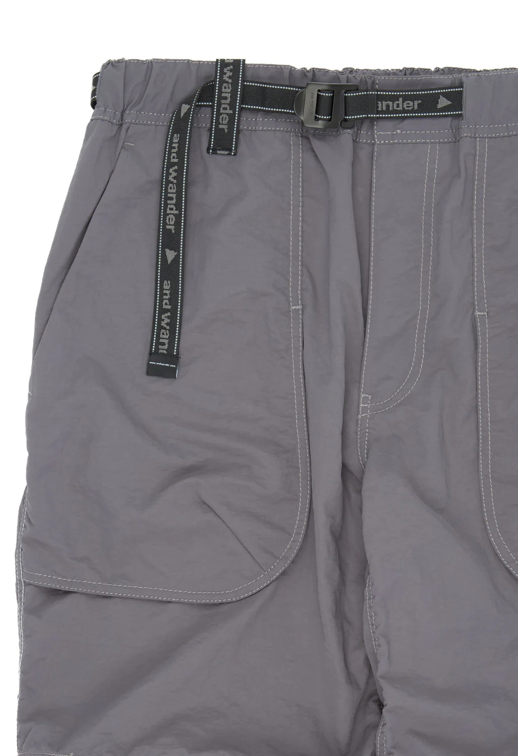 and wander Ny Taffeta Hiker 2Way Pants - Charcoal - Image 5