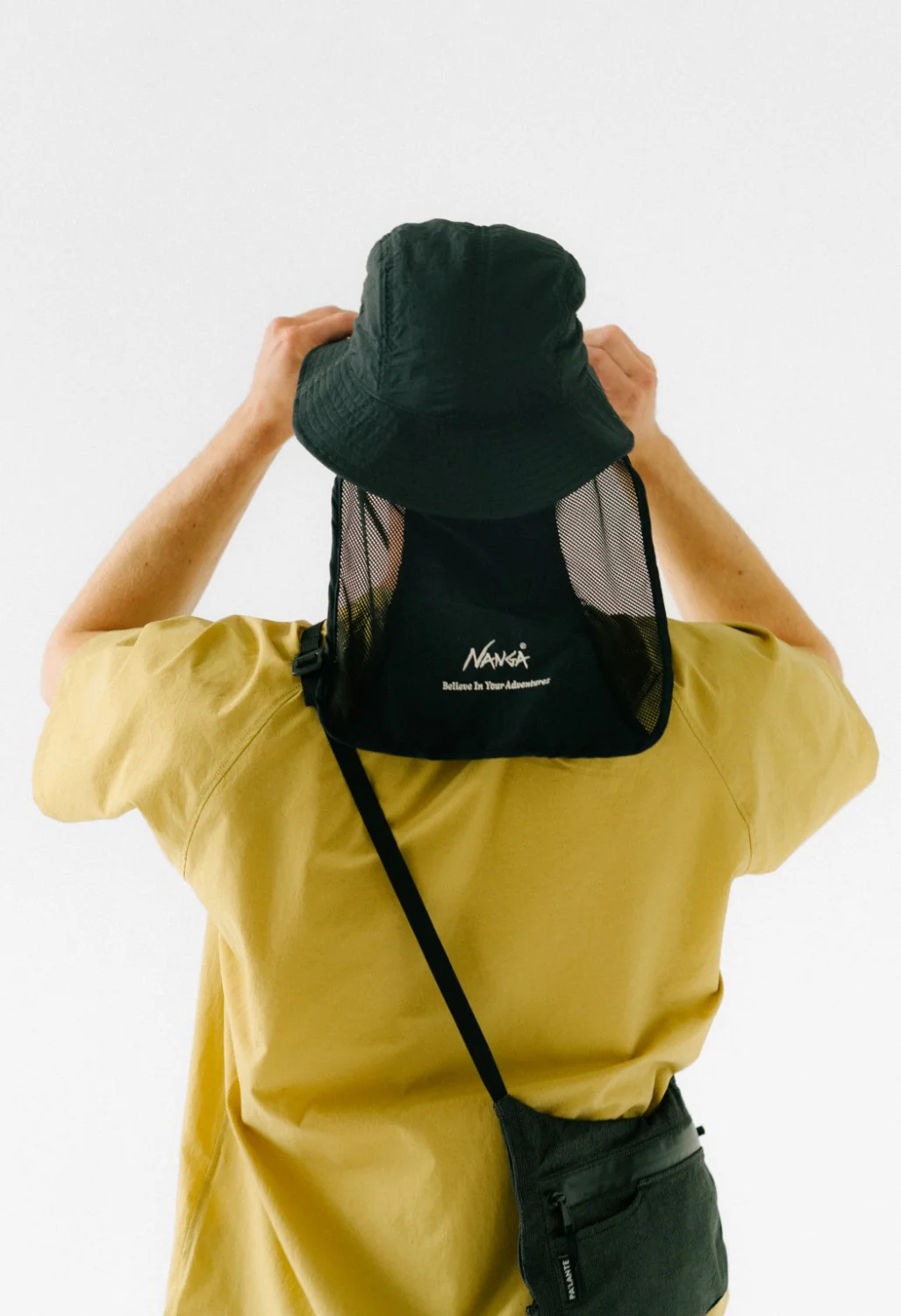 Nanga Nylon Tusser Sunshade Hat - Black - Image 6