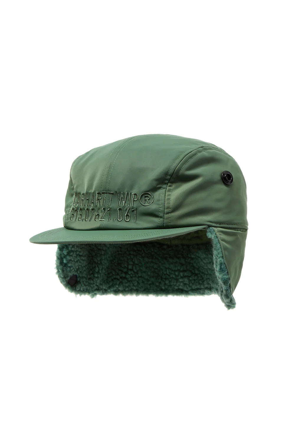 Carhartt WIP Olten Ear Guard Cap - Duck Green / Duck Green - Image 3