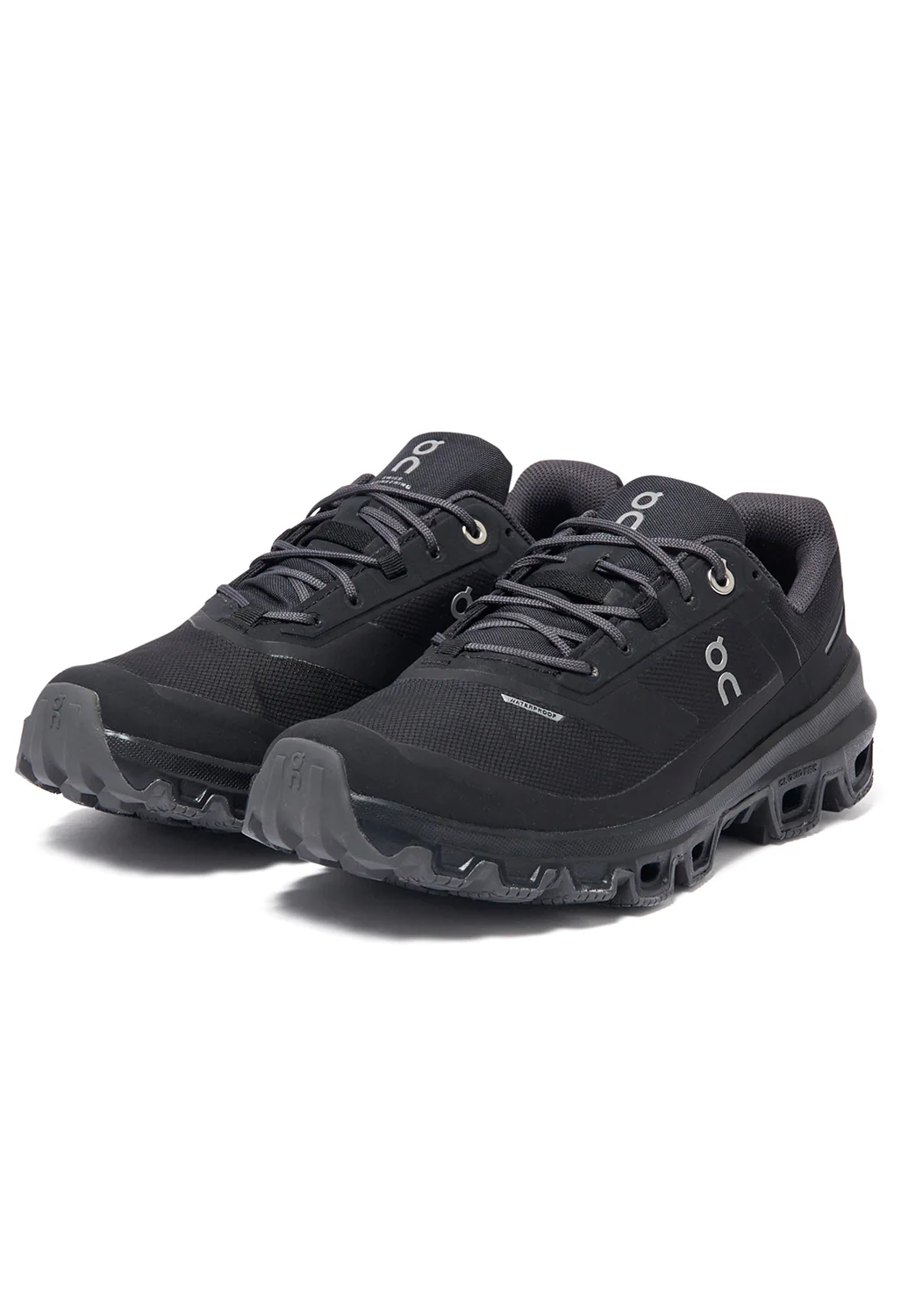 On Cloudventure Waterproof Women's Trail Shoes - Black - Image 2