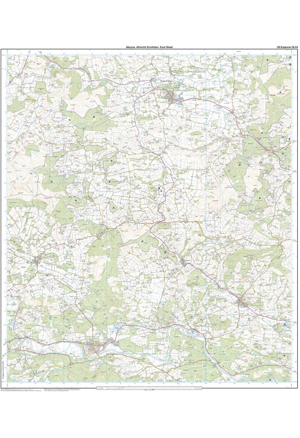 Ordnance Survey Aboyne, Alford & Strathdon - OS Explorer OL59 Map - Image 4