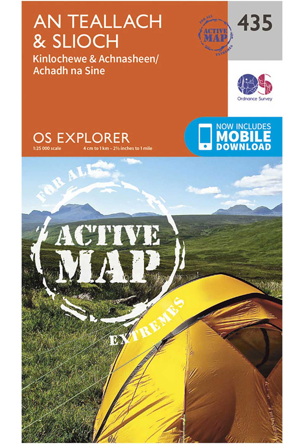 Ordnance Survey An Teallach & Slioch - OS Explorer Active 435 Map
