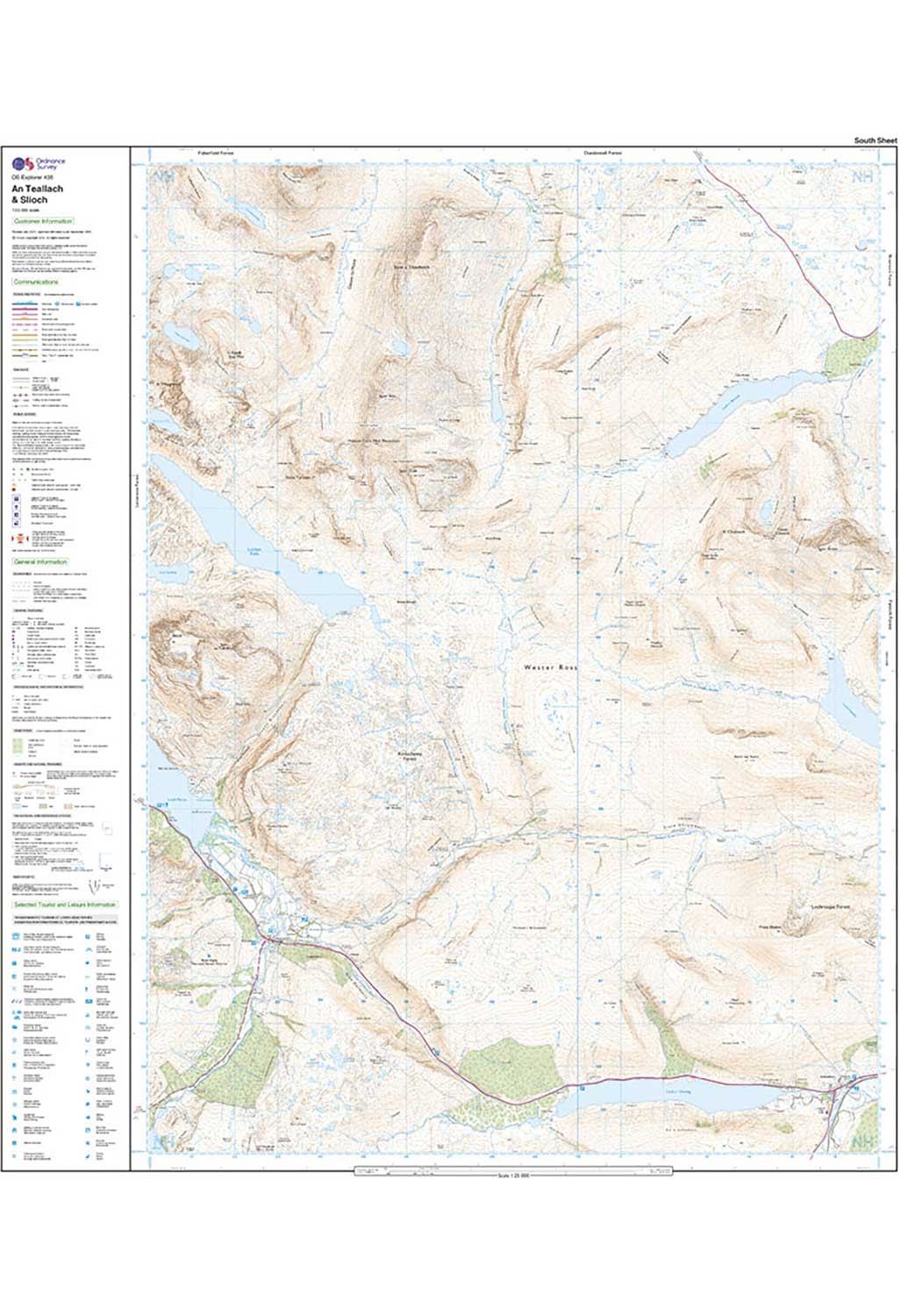 Ordnance Survey An Teallach & Slioch - OS Explorer Active 435 Map - Image 4