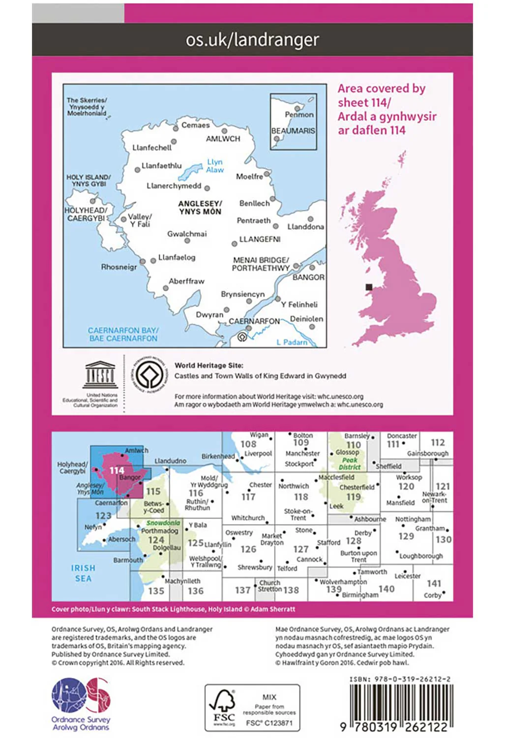 Ordnance Survey Anglesey - Landranger 114 Map - Image 3