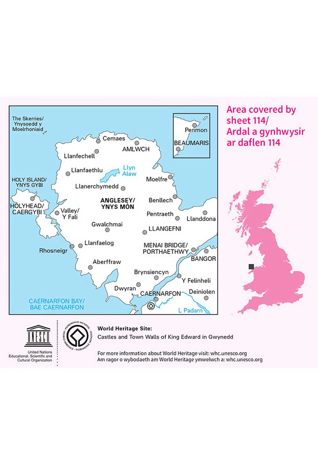 Ordnance Survey Anglesey - Landranger 114 Map - Image 5