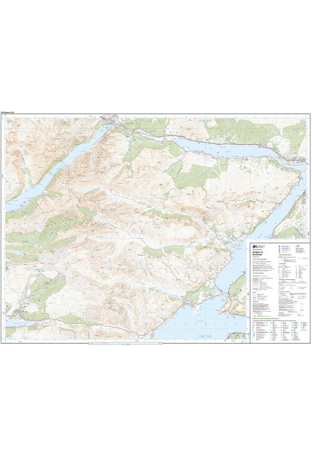 Ordnance Survey Ardgour & Strontian - OS Explorer Active 391 Map - Image 3