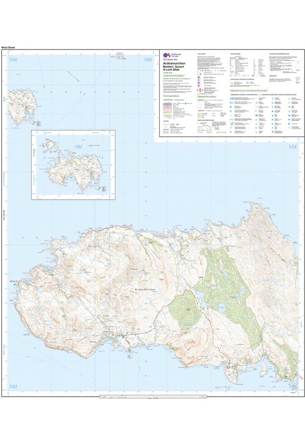 Ordnance Survey Ardnamurchan, Moidart, Sunart & Loch Shiel - OS Explorer 390 Map - Image 5