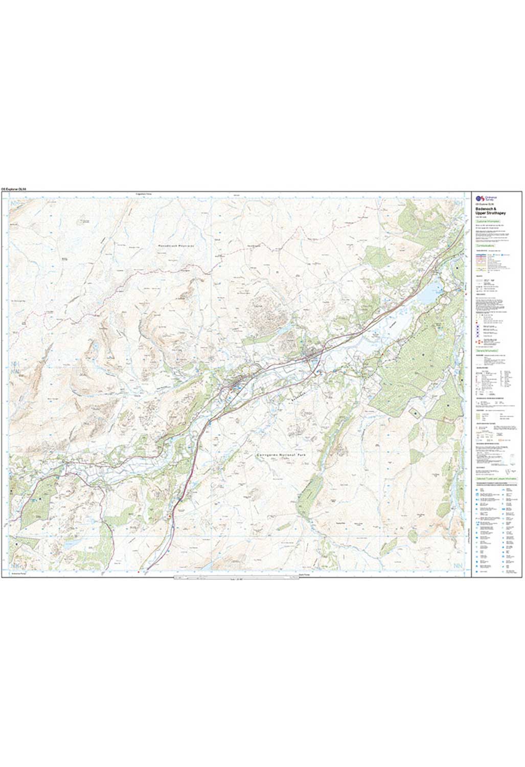 Ordnance Survey Badenoch & Strathspey - OS Explorer OL56 Map - Image 4