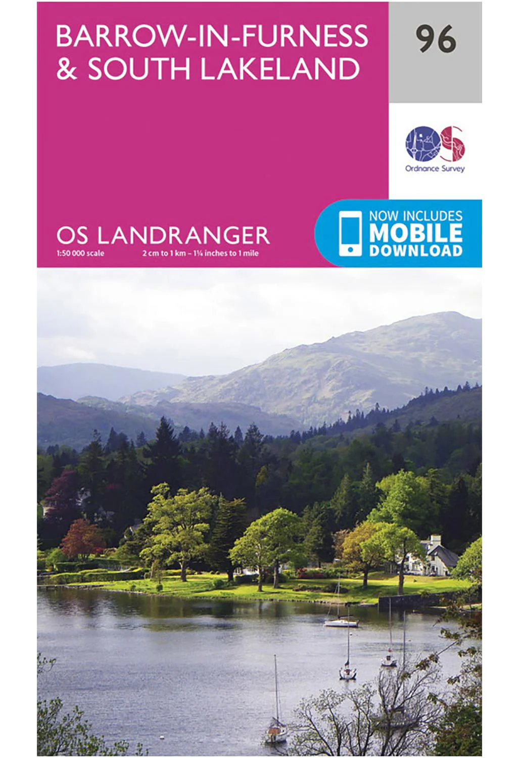 Ordnance Survey Barrow-in-Furness & South Lakeland - Landranger 96 Map