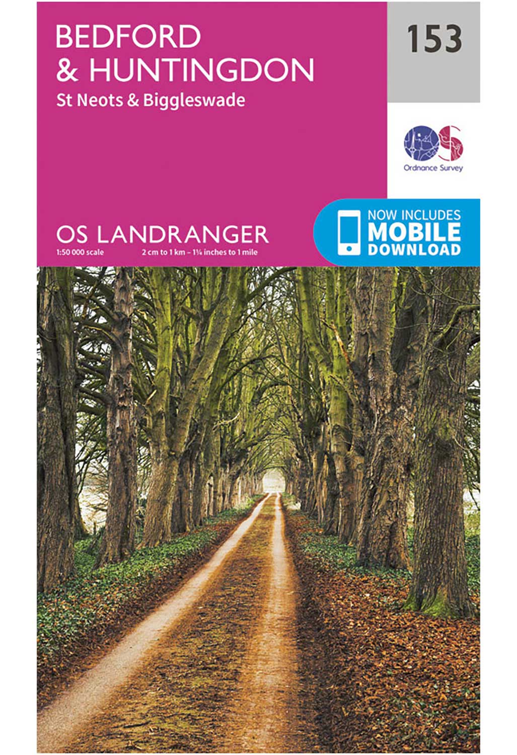 Ordnance Survey Bedford, Huntingdon, St Neots & Biggleswade - Landranger 153 Map - Image 2