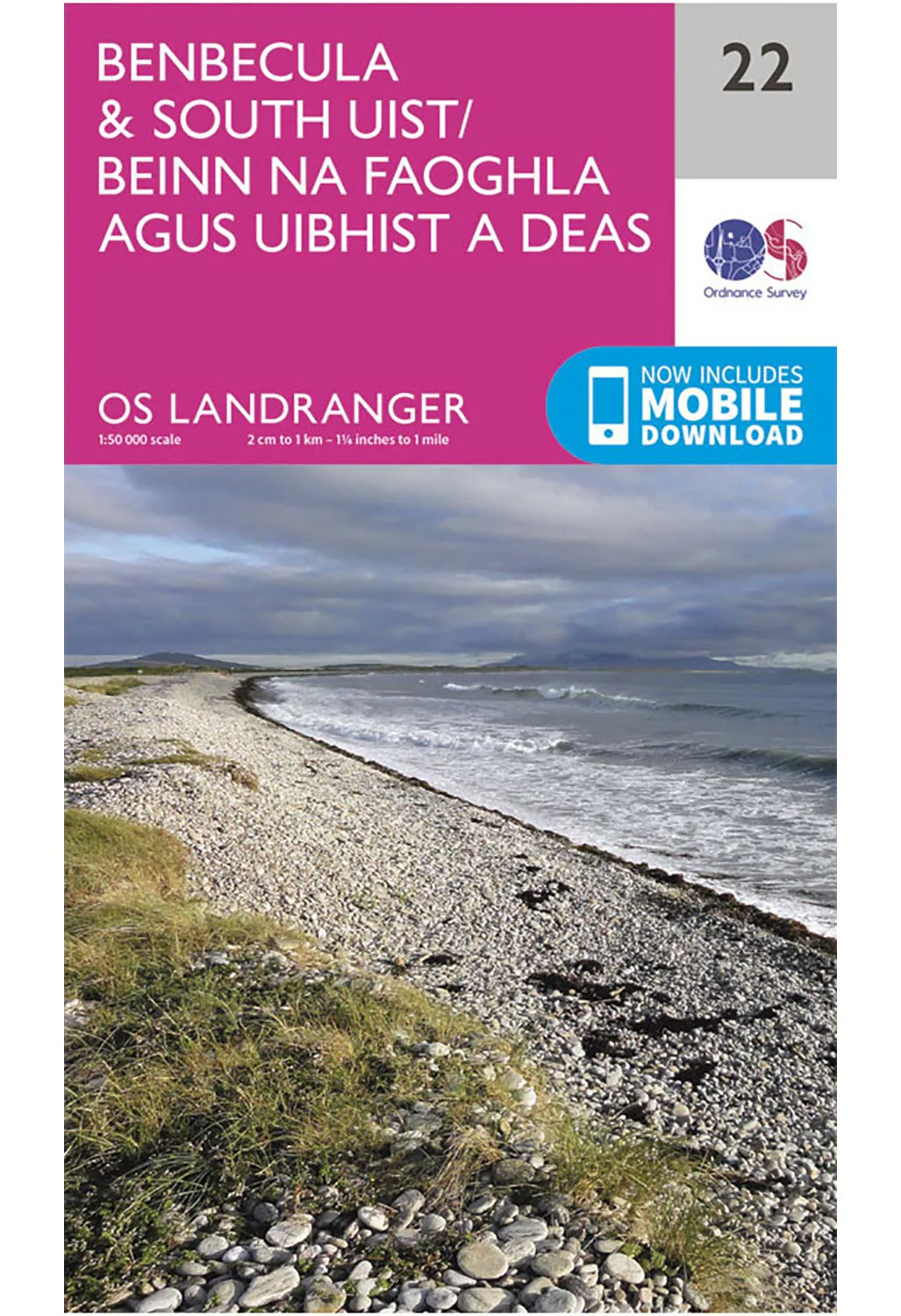 Ordnance Survey Benbecula & South Uist - Landranger 22 Map