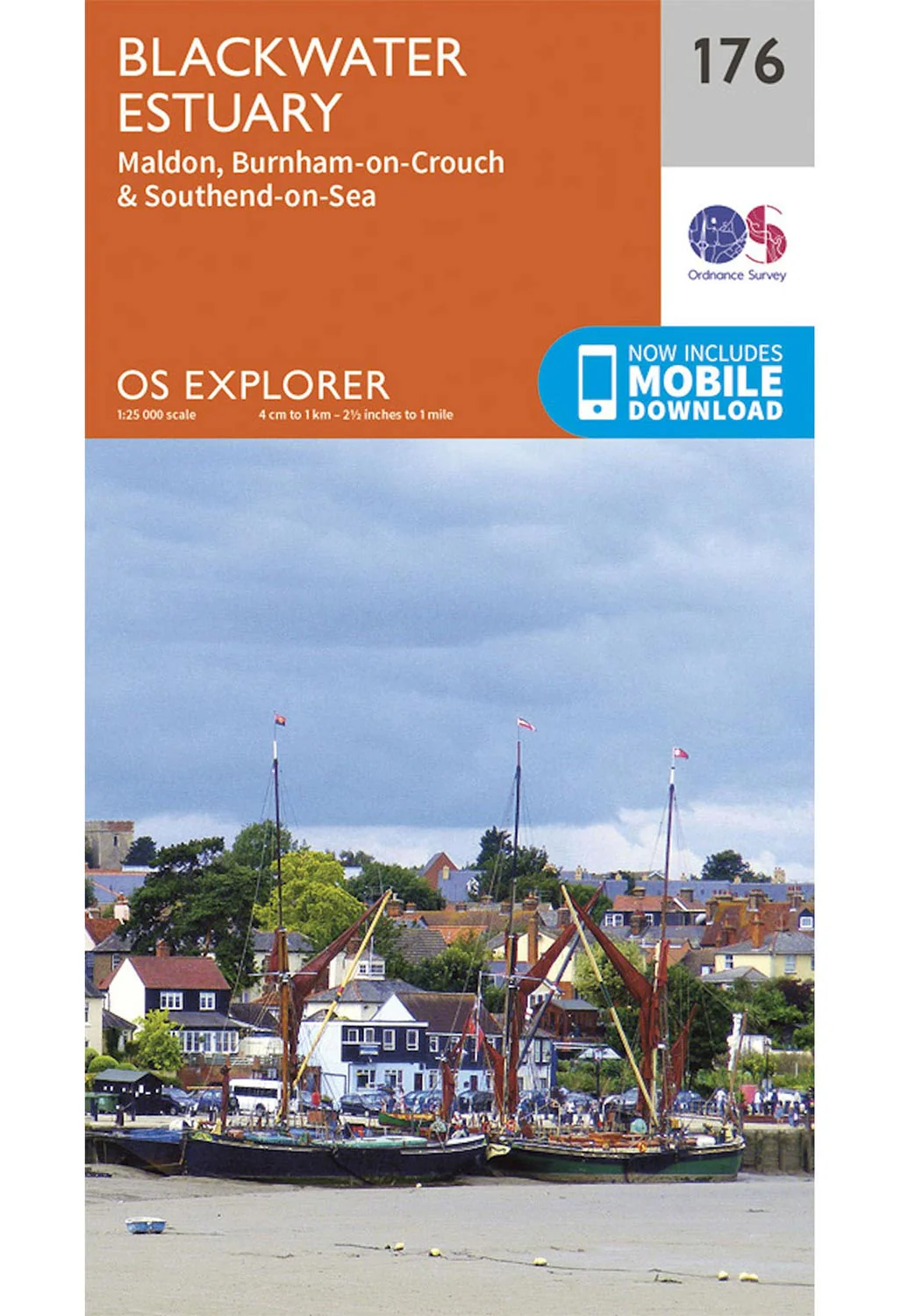 Ordnance Survey Blackwater Estuary - OS Explorer 176 Map