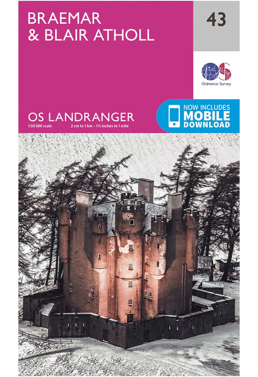 Ordnance Survey Braemar & Blair Atholl - Landranger 43 Map