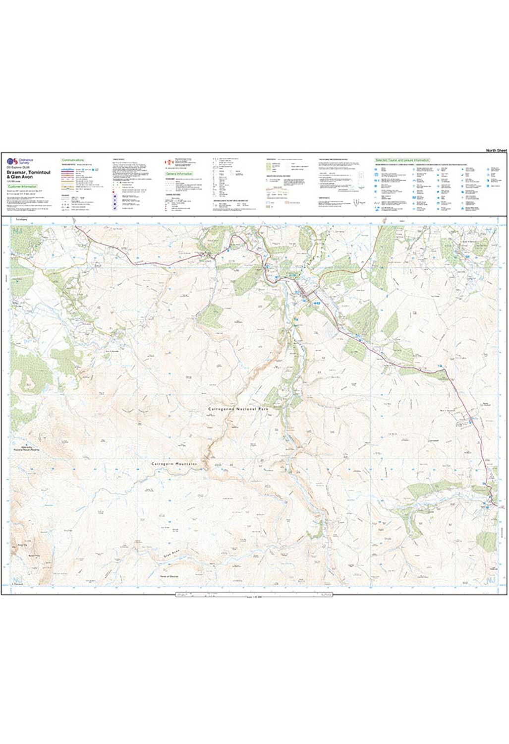 Ordnance Survey Braemar, Tomintoul & Glen Avon - OS Explorer Active OL58 Map - Image 5