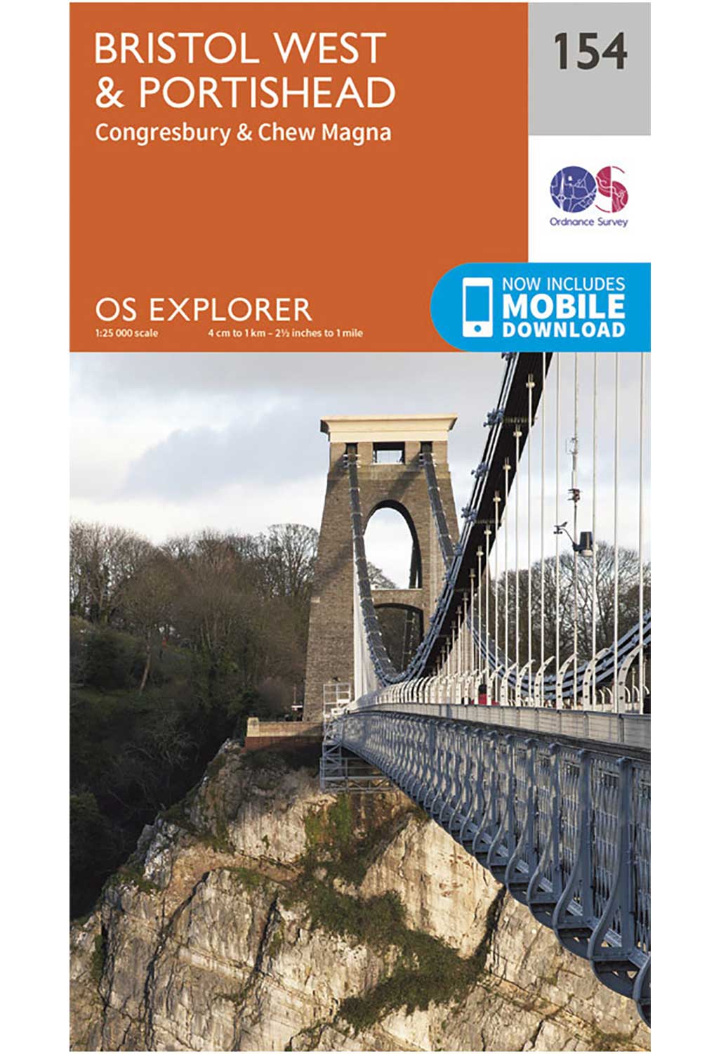 Ordnance Survey Bristol West & Portishead - OS Explorer 154 Map