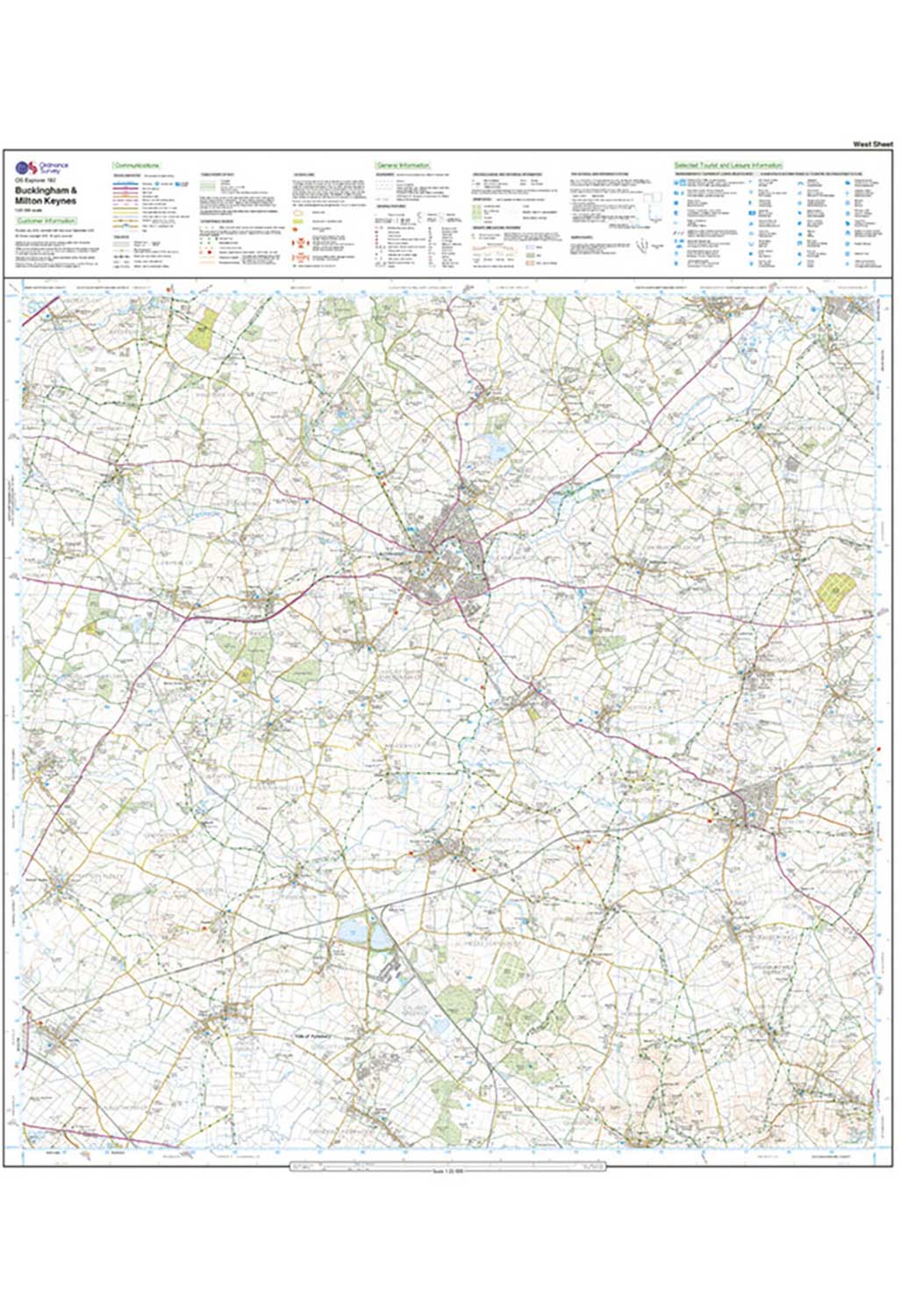 Ordnance Survey Buckingham & Milton Keynes - OS Explorer 192 Map - Image 5