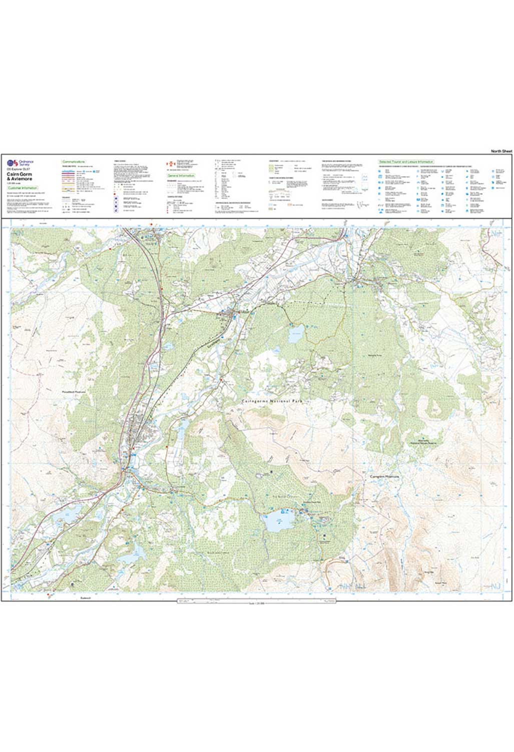 Ordnance Survey Cairn Gorm & Aviemore - OS Explorer Active OL57 Map - Image 5