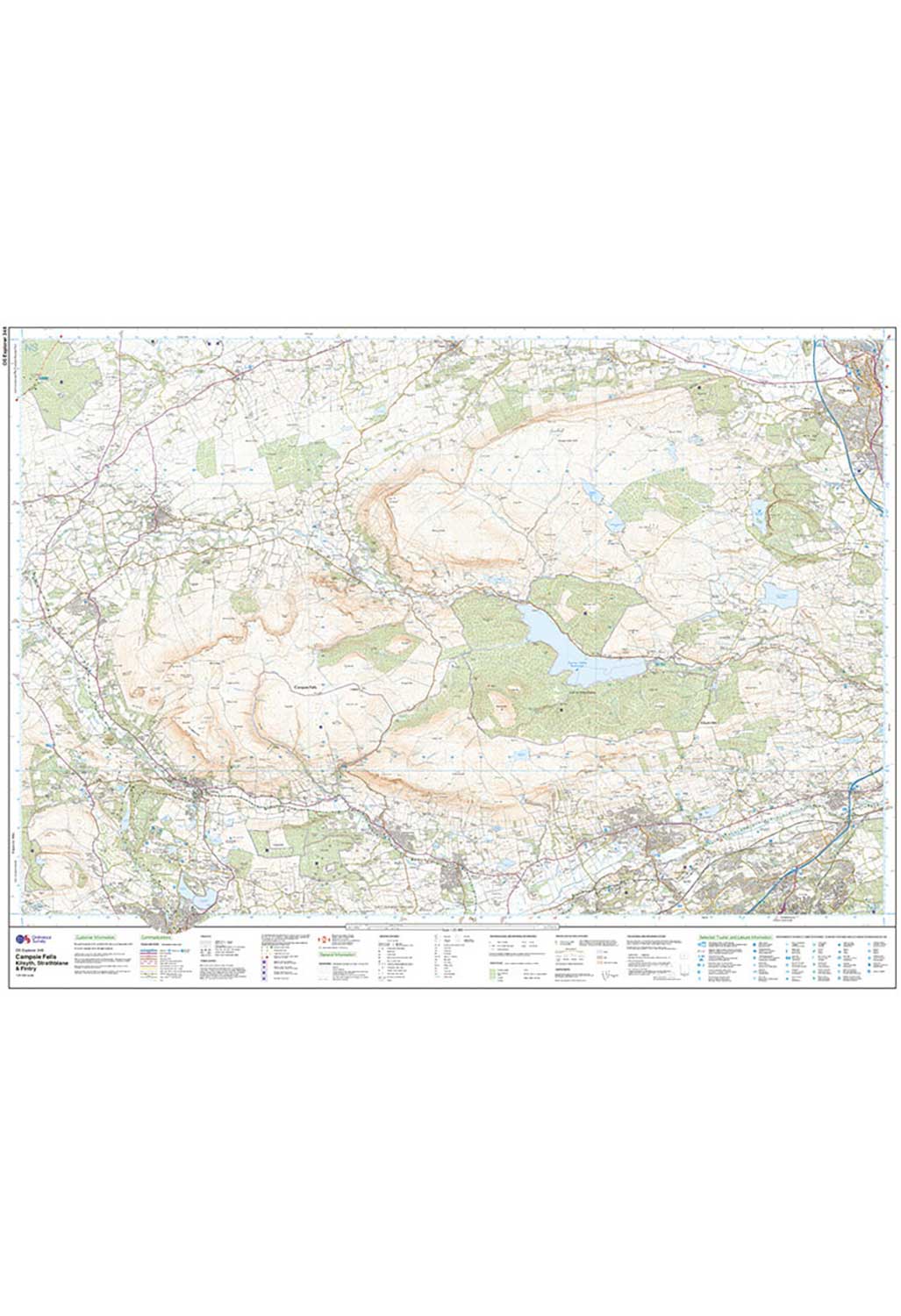Ordnance Survey Campsie Fells - OS Explorer Active 348 Map - Image 3
