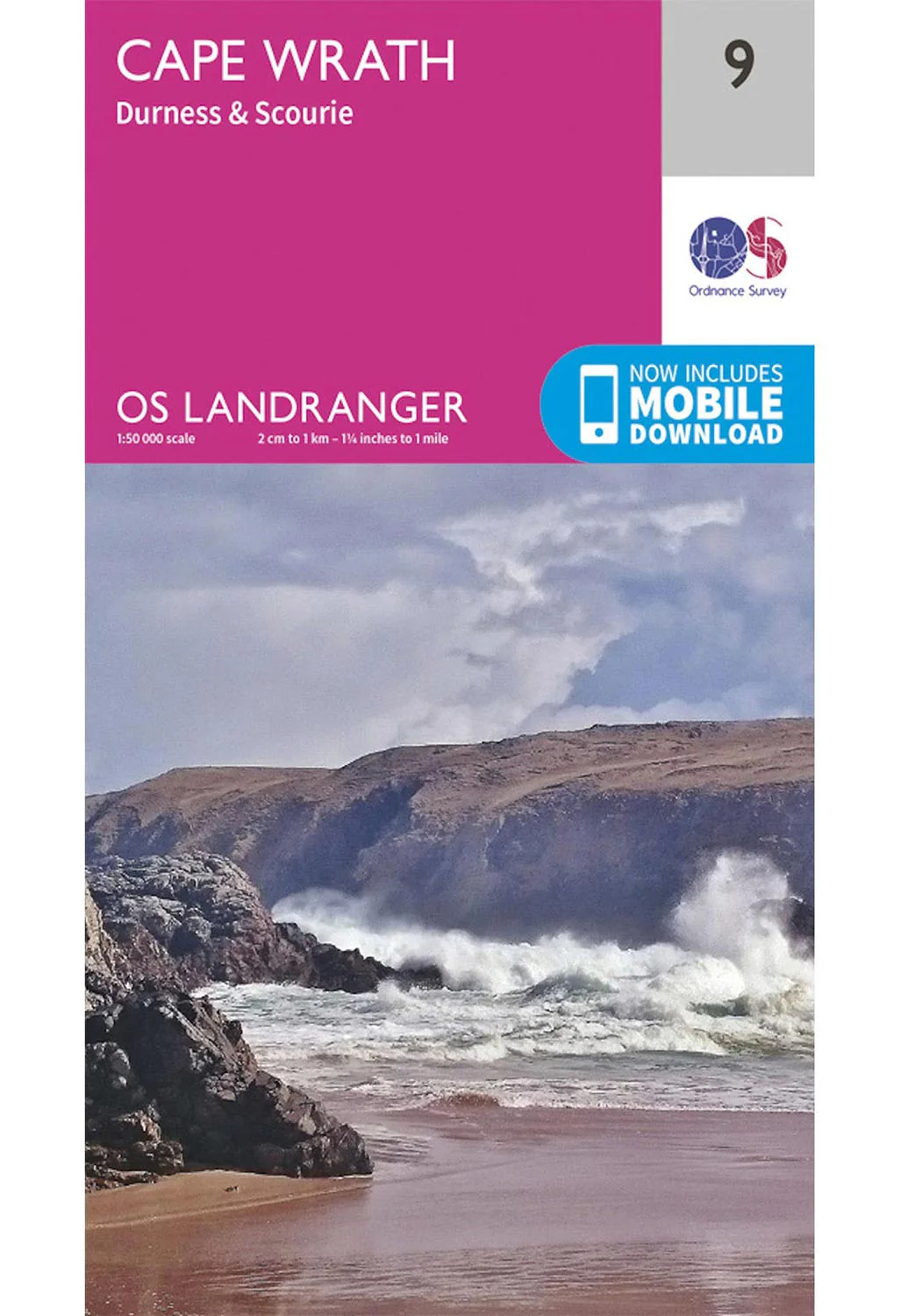 Ordnance Survey Cape Wrath, Durness & Scourie - Landranger 9 Map